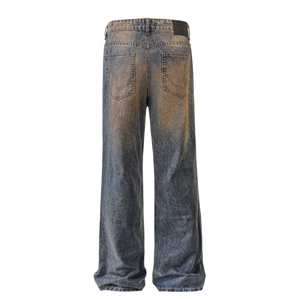 Japanese Brand × Jean Washed Dirty Distressed beggar jeans trousers y2k Size US 32 / EU 48 - 2 Thumbnail