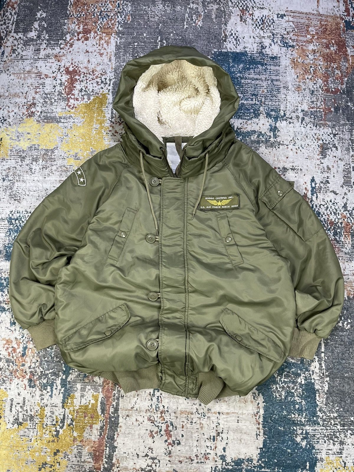 Japanese Brand RCWB Rodeo Crowns Wide Bowl Type N3-B Military Jacket Size M / US 6-8 / IT 42-44 - 2 Thumbnail
