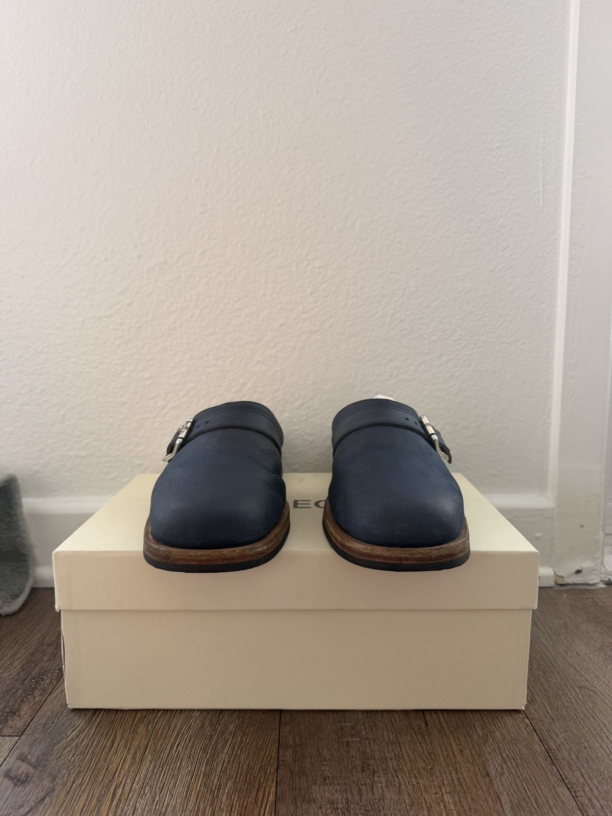 Our Legacy Our Legacy Camion Mule Blue Leather Size US 8 / EU 41 - 2 Thumbnail