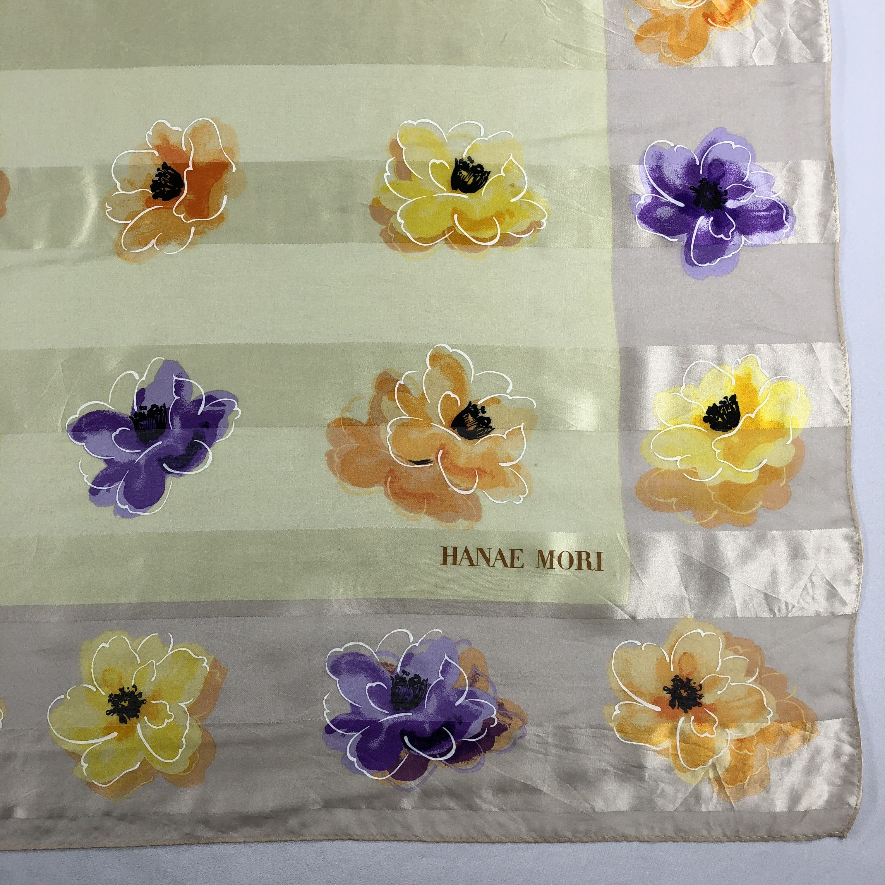 Hanae Mori Vintage Hanae Mori Silk Scarf Size ONE SIZE - 4 Thumbnail