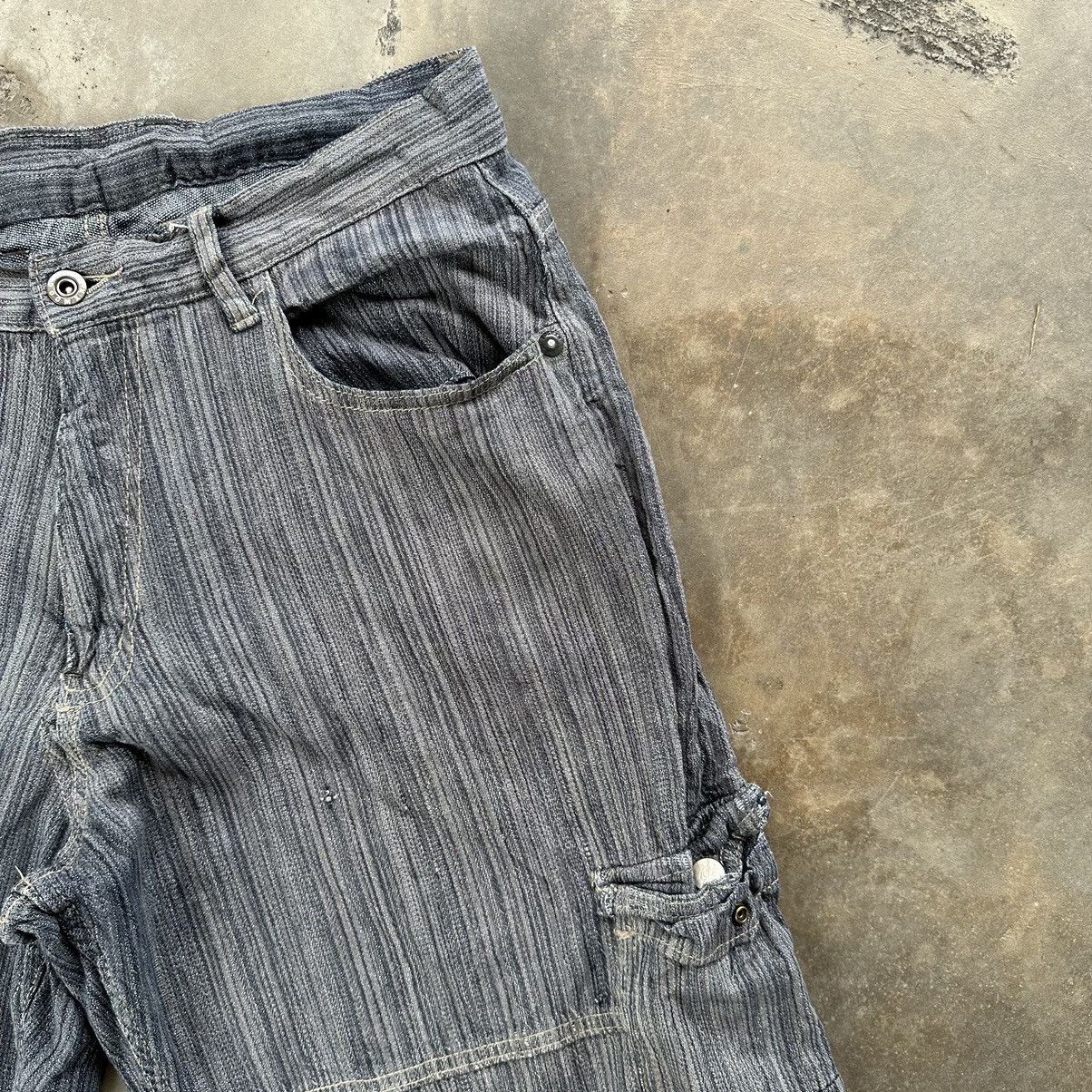 Japanese Brand × Jean × Vintage Vintage Dogman Faded Stretch Denim Cargo Pants Size US 31 - 3 Thumbnail