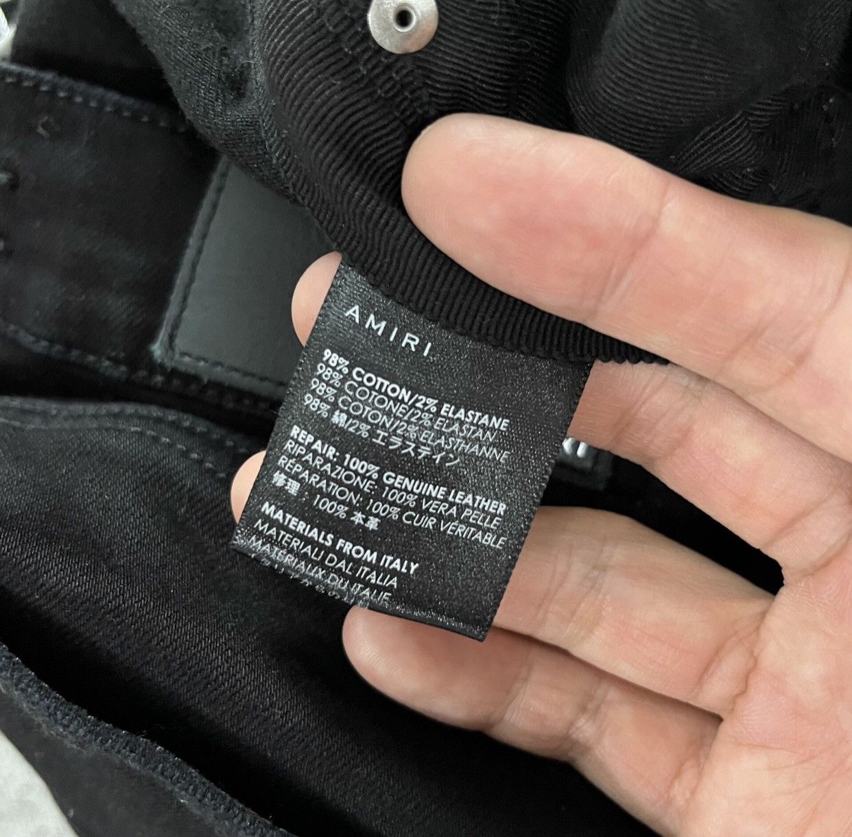Amiri Amiri mx1 black patchwork distressed jeans 2412-Nextarrow Size US 29 - 5 Thumbnail