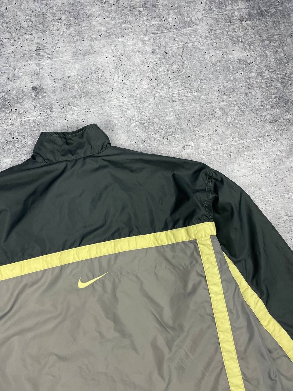 Nike × Vintage Vintage Nike 90’s Y2K Style Drill Nylon Big Back Logo Bomber Size US S / EU 44-46 / 1 - 18 Thumbnail