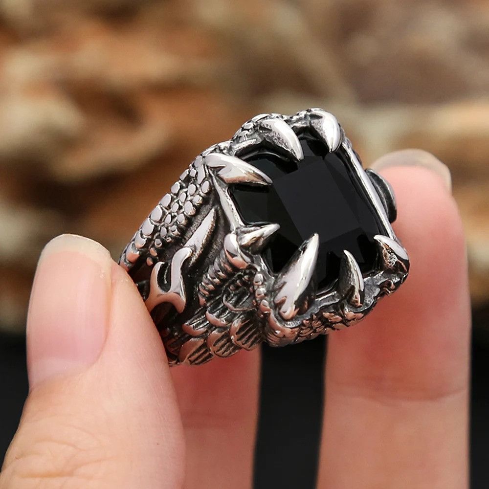 Other Dragon Claw Stone Ring Size ONE SIZE - 3 Thumbnail