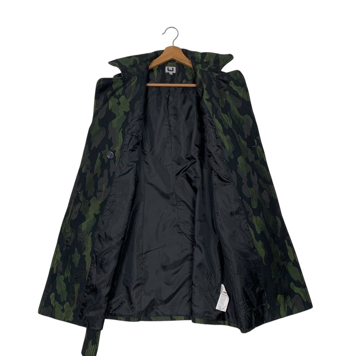 Adolfo Dominguez Aldolfo Dominguez Camouflage Double Breasted Trenchcoat Size XS / US 0-2 / IT 36-38 - 12 Thumbnail