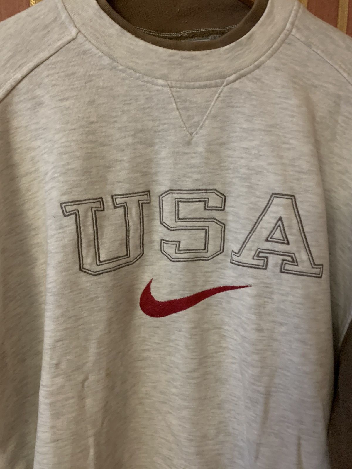 Vintage Vintage Nike USA Spell Out 90s Sweatshirt Crewneck Sweater Size US M / EU 48-50 / 2 - 3 Thumbnail