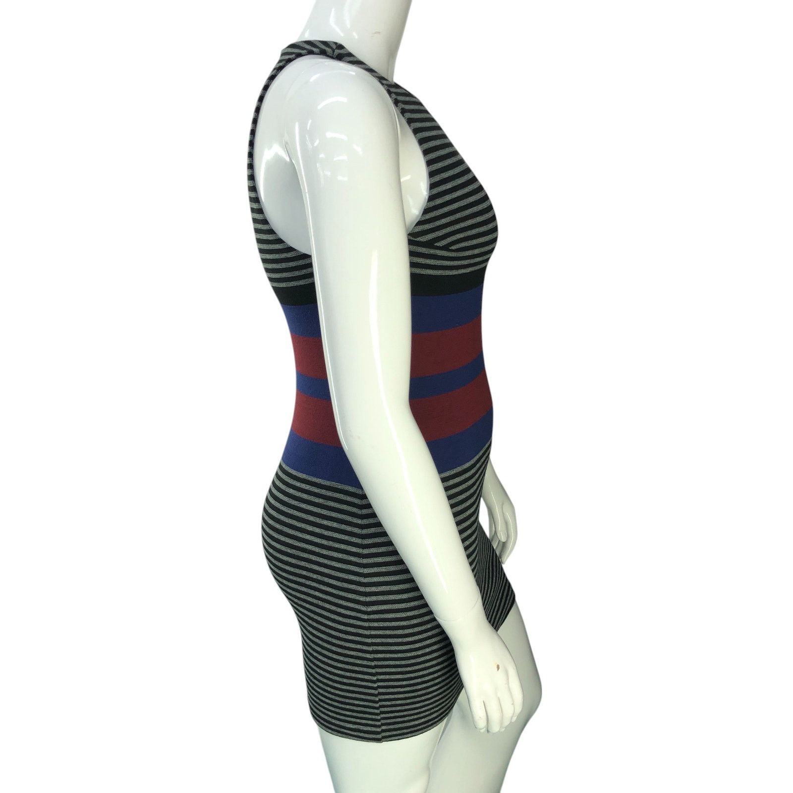 Amanda Uprichard Amanda Uprichard Size M Dress Knit Bodycon Sleeveless Stripe Size M / US 6-8 / IT 42-44 - 9 Thumbnail