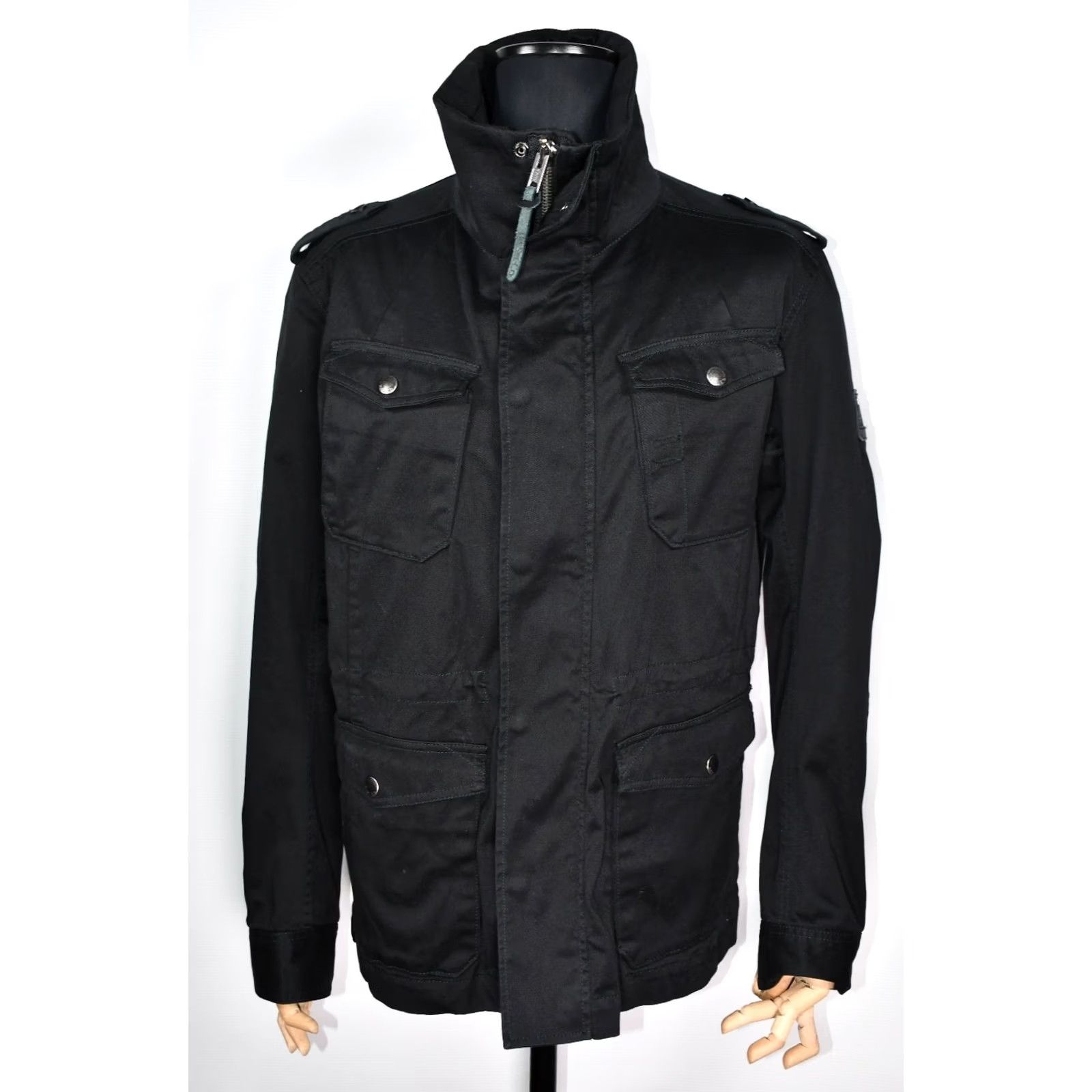 Diesel Diesel Jacket Men's Military Black 2XL Size 2XL Regular Cotton Zip Logo Vintage: No Size US XXL / EU 58 / 5 - 2 Thumbnail