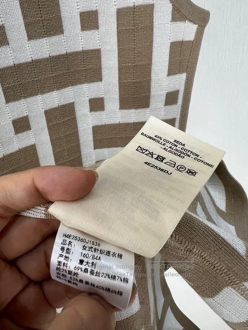 Hermes Hermes “Mosaique” Knit Sleeveless Dress Size XS / US 0-2 / IT 36-38 - 5 Thumbnail