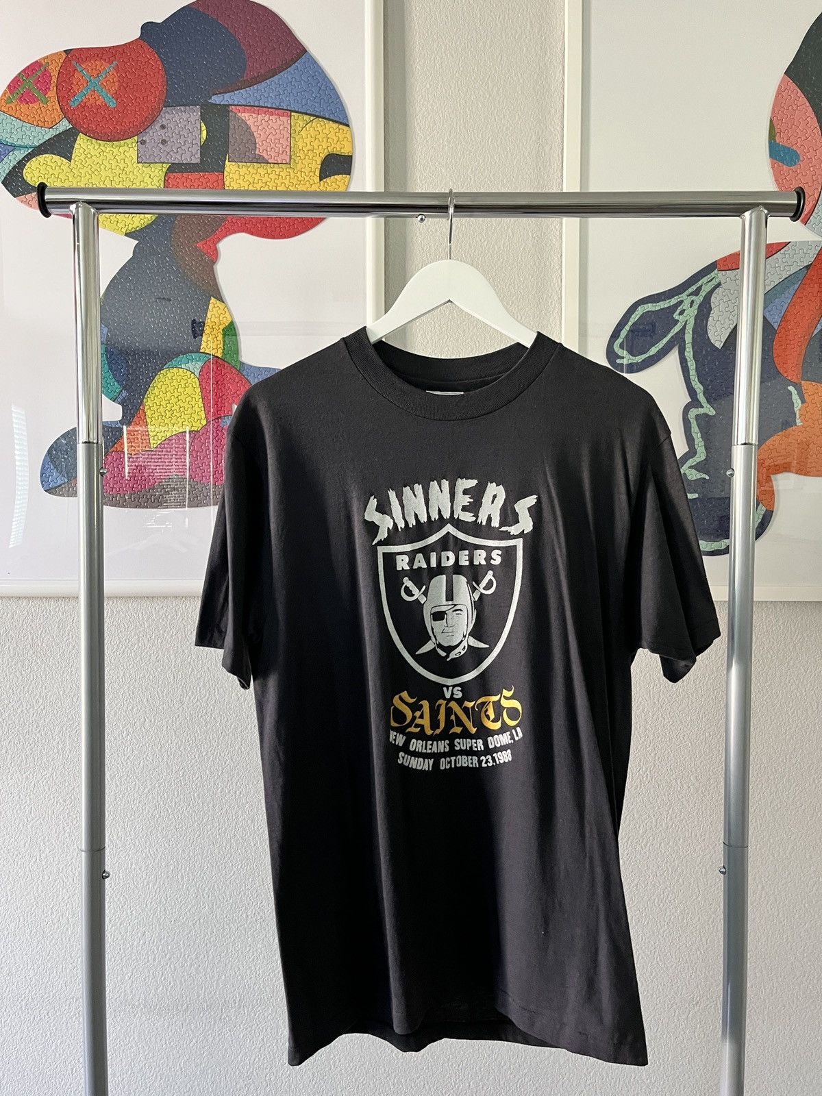 80’s Los Angeles Raiders Trench NFL T-Shirt