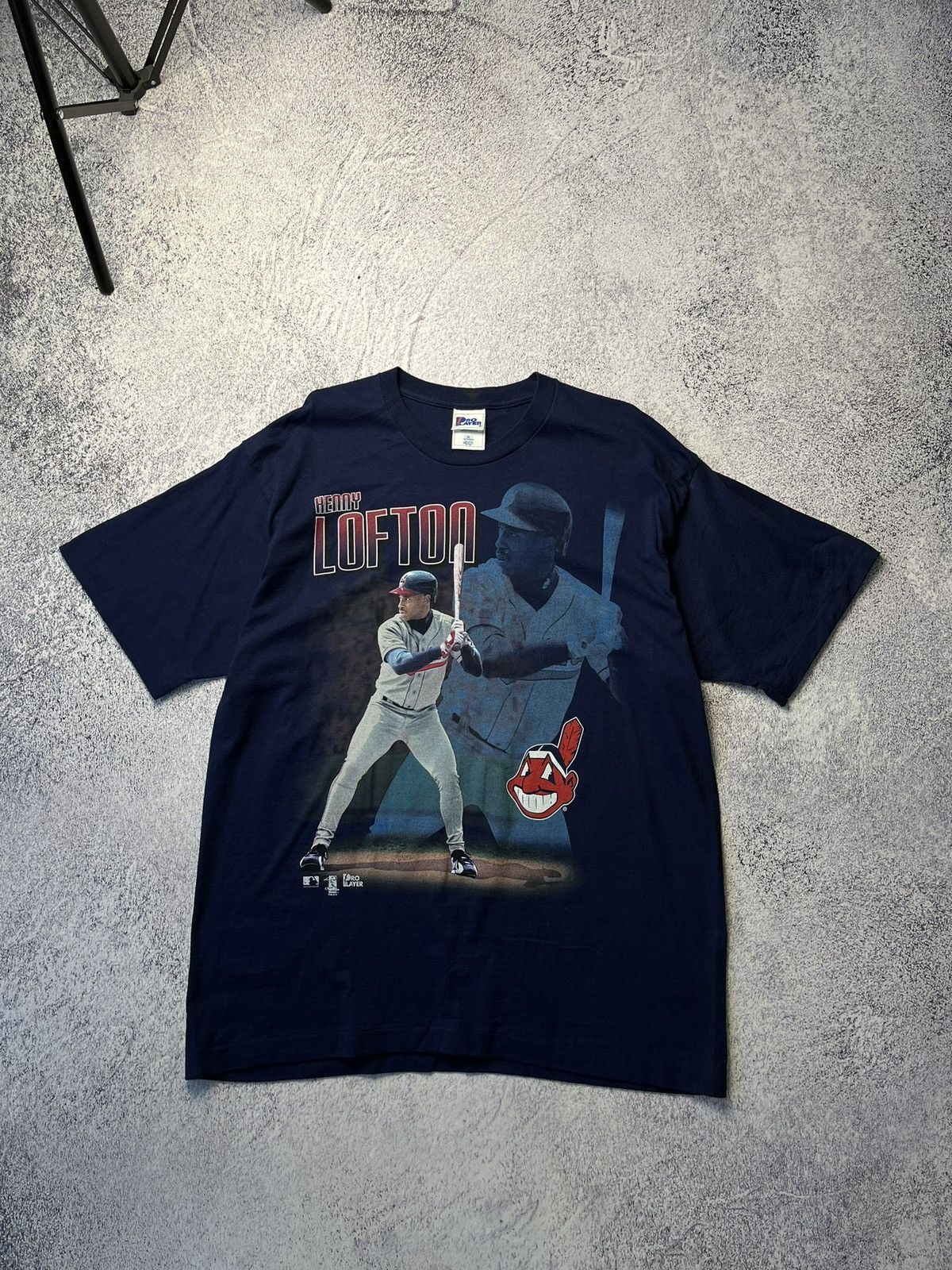 MLB Vintage 1996 Kenny Lofton Pro Player MLB Made in USA Tee Size US XL / EU 56 / 4 - 4 Thumbnail