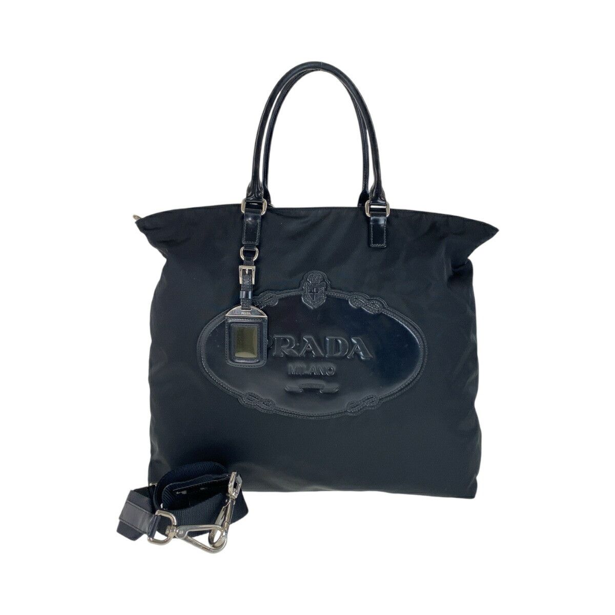 Prada Prada Tessuto 2Way Bag Others Shoulder Bag Bn1105 in Black, Women's