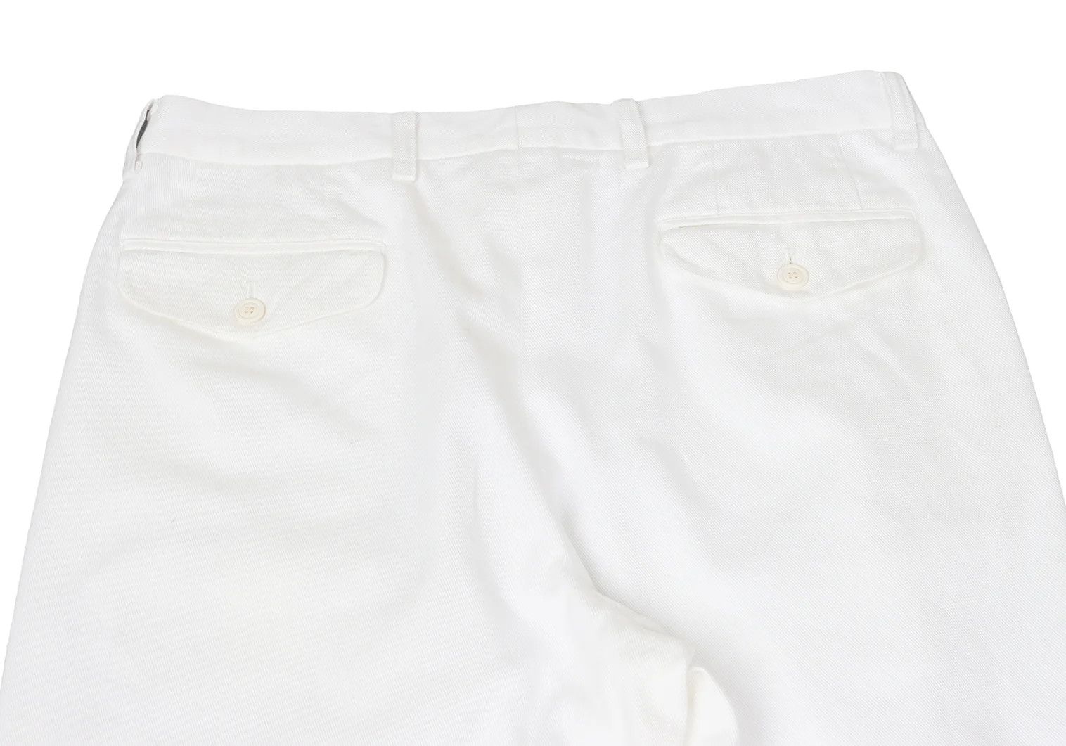 Issey Miyake Cotton Two-Tuck Pants in Off White, Size XL Size US 38 / EU 54 - 14 Thumbnail