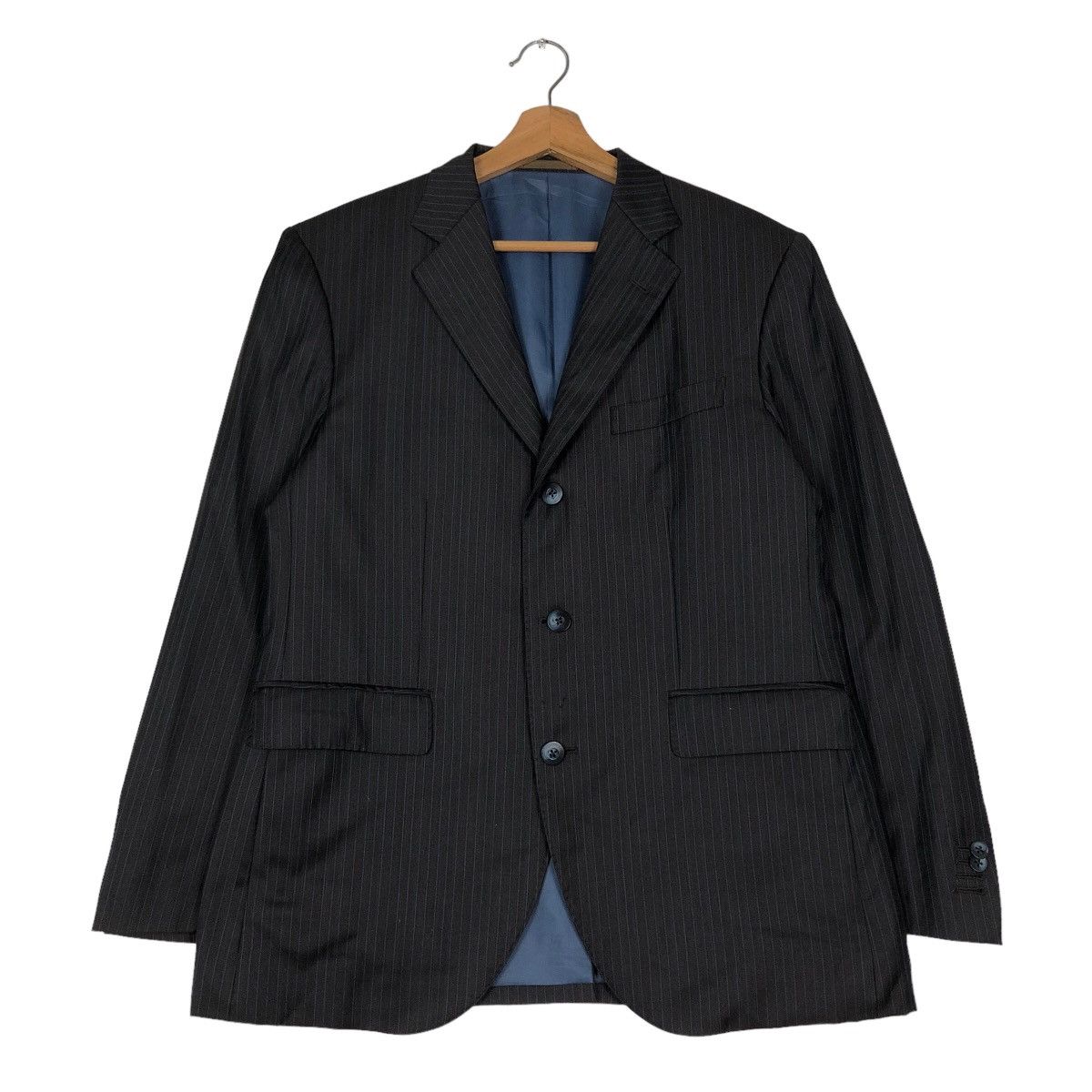Loro Piana 🔥Vintage Coats Striped Pin Loro Piana Four Seasons Wool Size US S / EU 44-46 / 1 - 1 Thumbnail