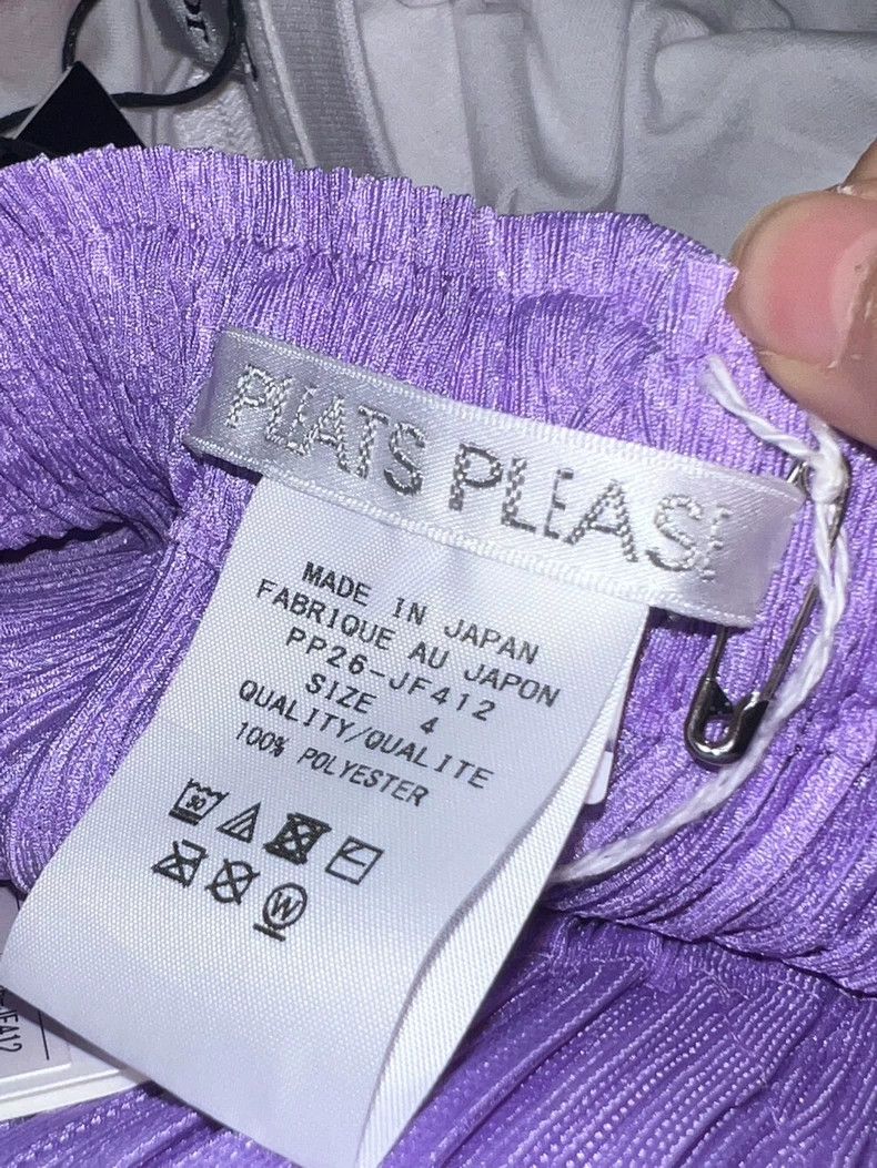 Issey Miyake Issey Miyake size:4 Purple twill balloon pants Size 22" - 3 Thumbnail