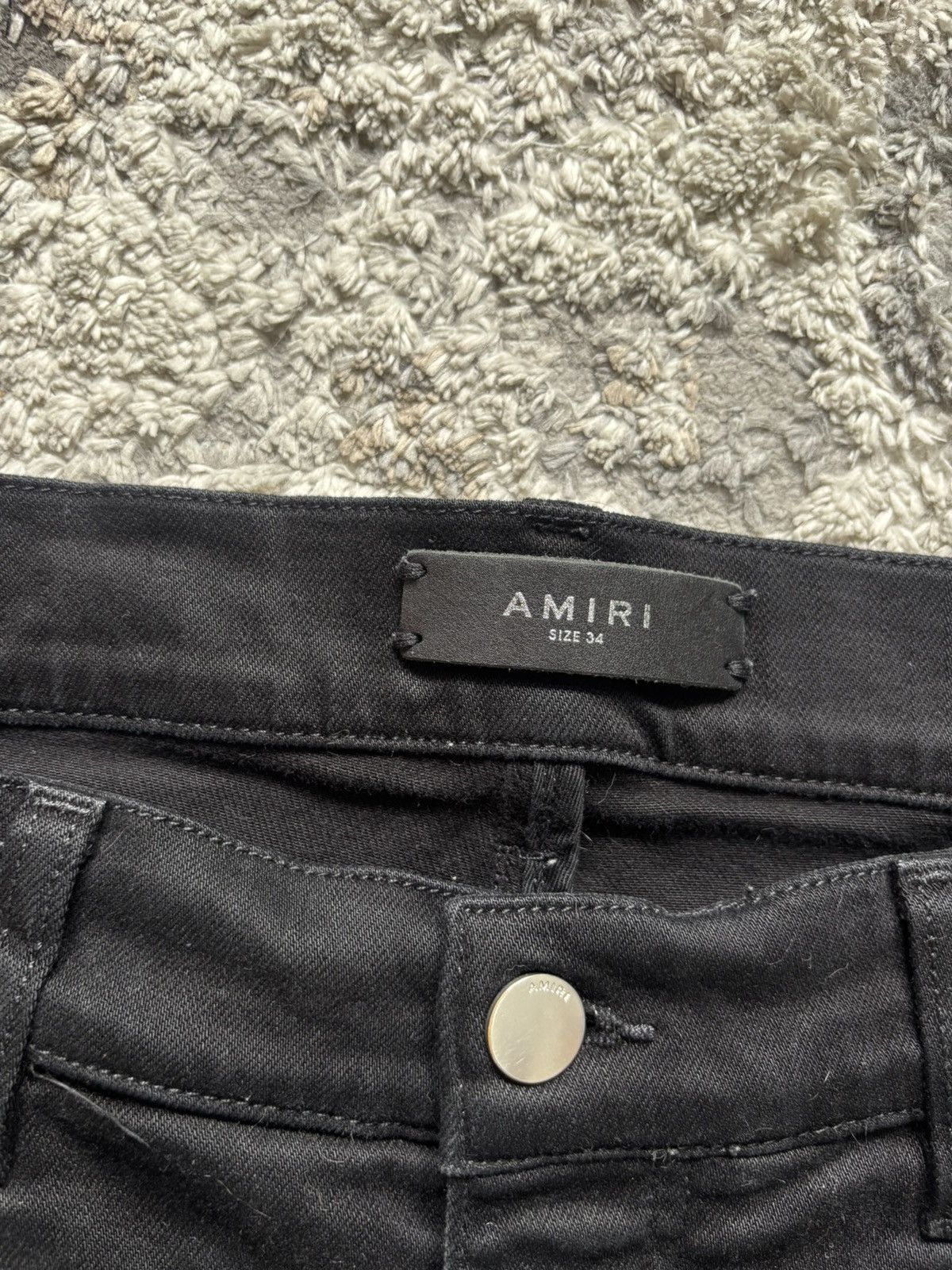 Amiri Amiri MX1 “Brown Patch” Jeans – Size 34 Size US 34 / EU 50 - 3 Thumbnail