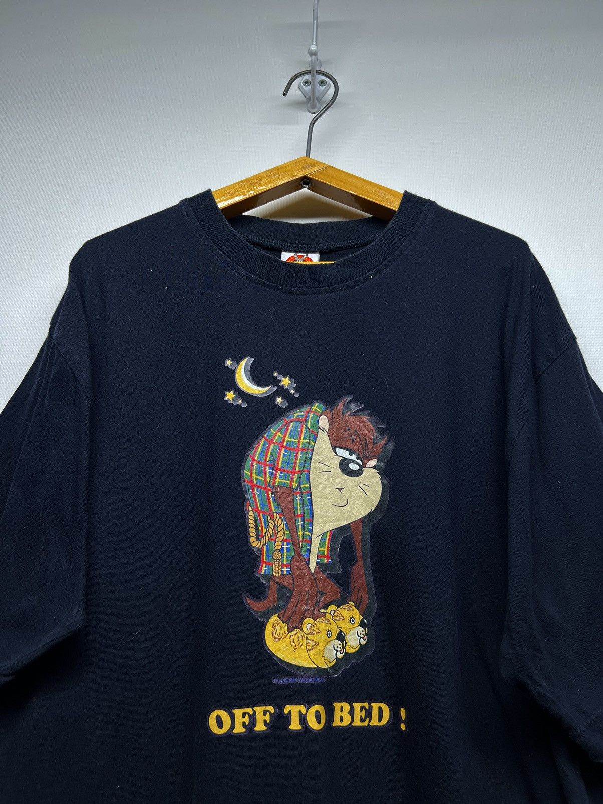 Vintage × Warner Bros Vintage Y2k Looney Tunes Tuzz Off To Sleep 😴 T-Shirt 1999 Size US XL / EU 56 / 4 - 2 Thumbnail