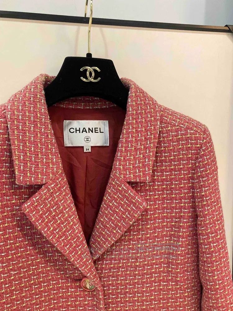 Chanel Chanel Pastel glitter lapel lion head button jacket Size XXS / US 00 / IT 34 - 3 Thumbnail