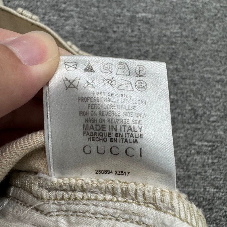 Gucci Gucci Beige Denim Shorts Size 52-2507 Size US 44 / EU 60 - 9 Thumbnail