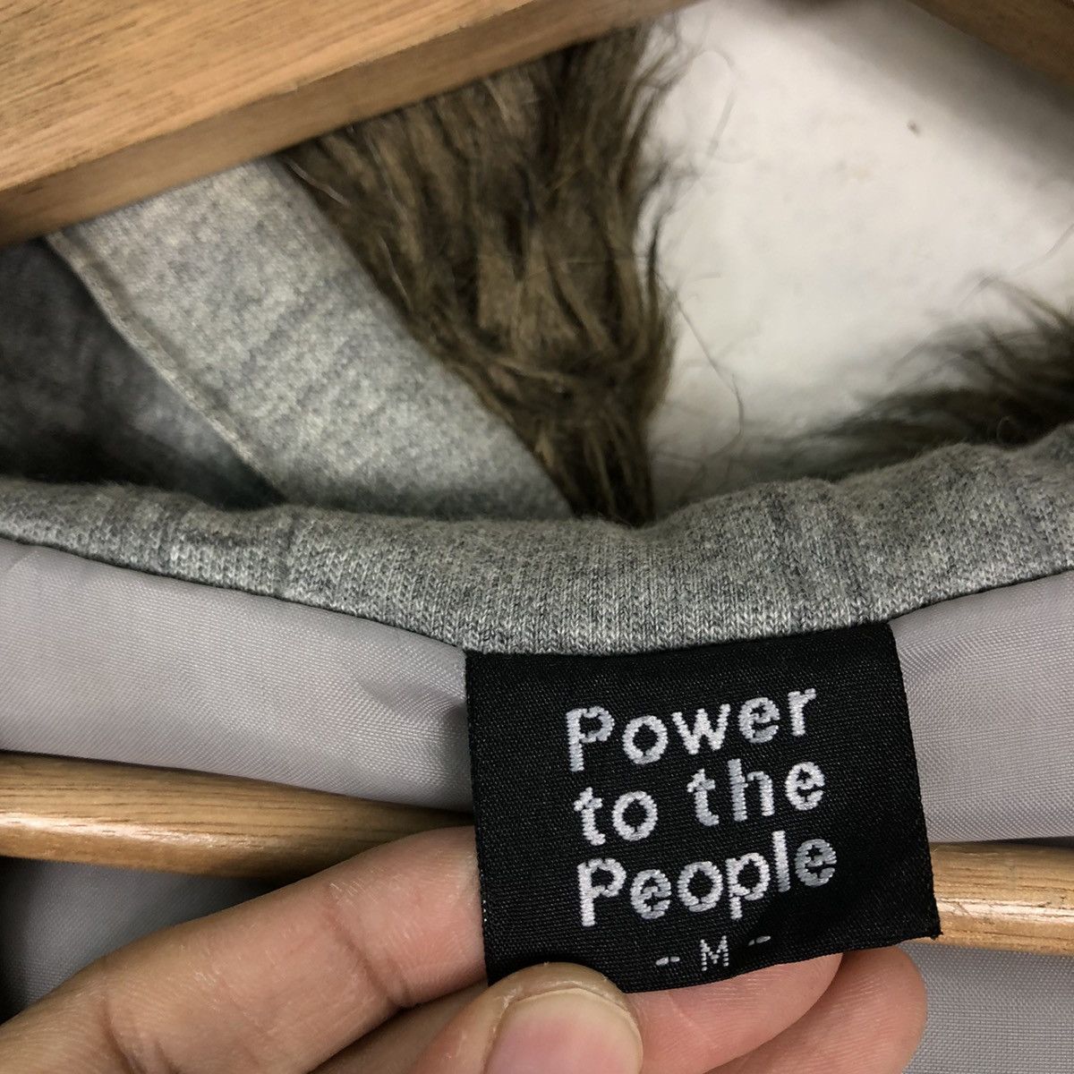 Japanese Brand 🔥Power To The People Mink Fur Hoodie Bomber Jacket Size US M / EU 48-50 / 2 - 14 Thumbnail