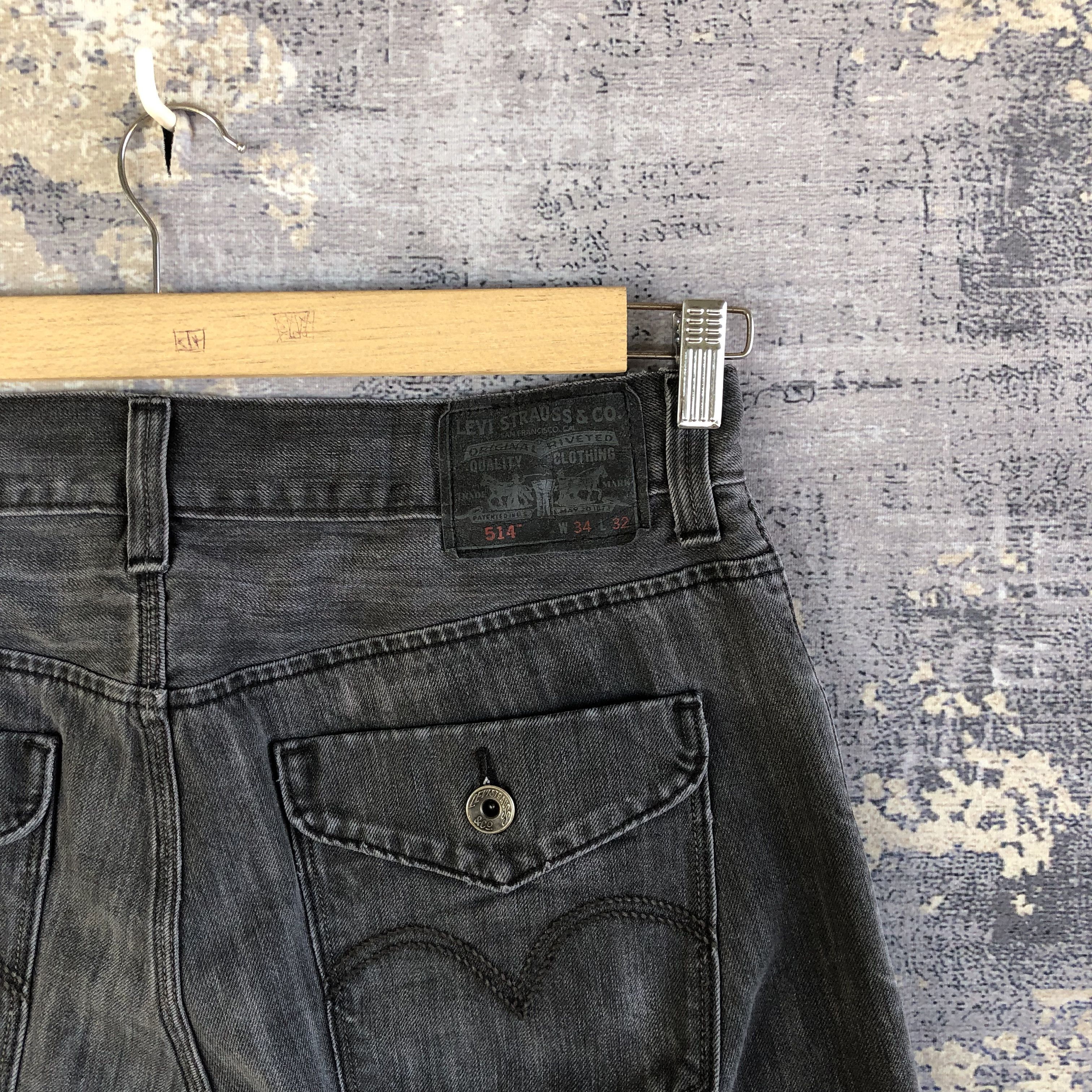 Levi's Vintage Super Black Levis 514 Jeans Levi's Faded Denim Size US 32 / EU 48 - 5 Thumbnail