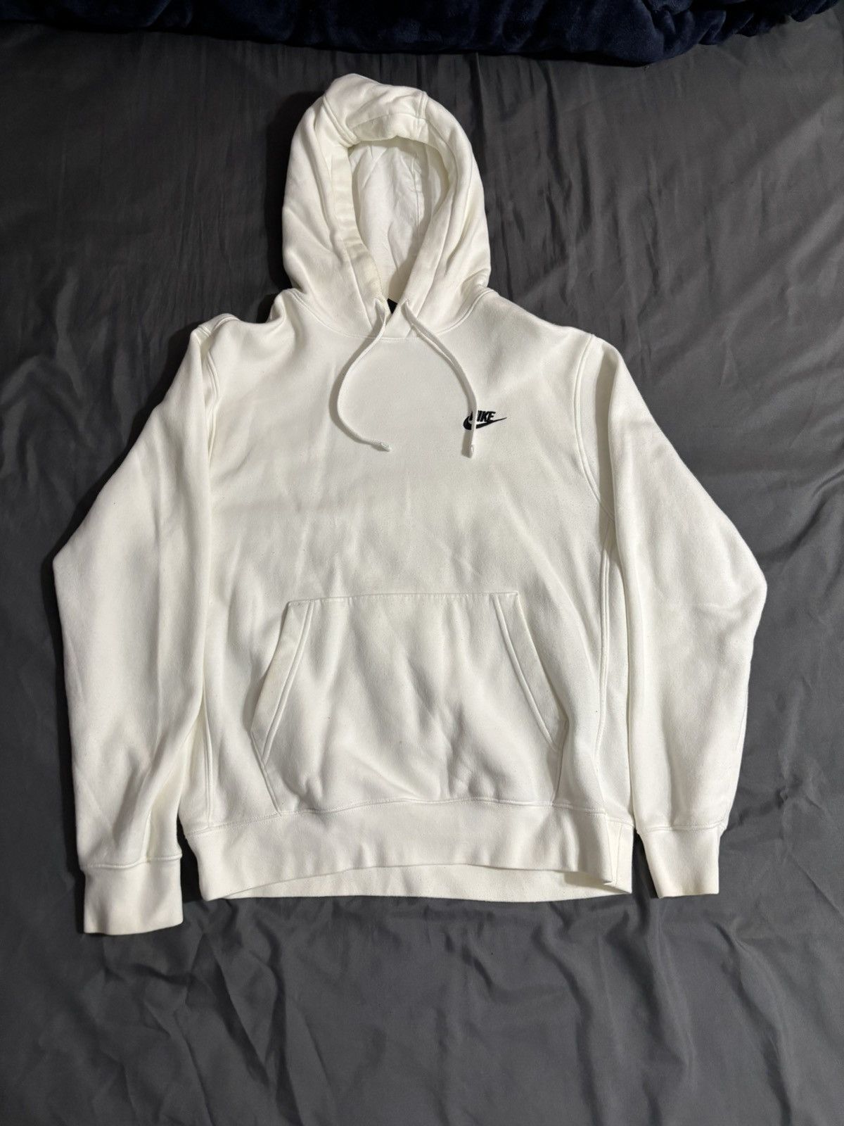 Nike × Vintage Nike hoodie white Size US M / EU 48-50 / 2 - 1 Thumbnail