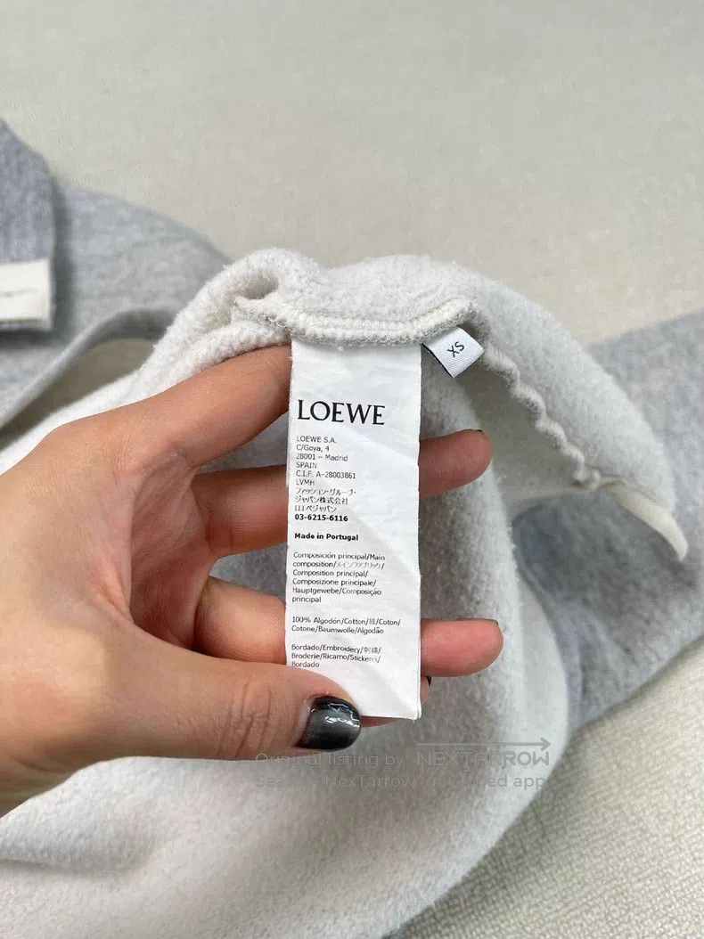 Loewe Loewe Embroidered High-Neck Casual Sports Hoodie Size XS / US 0-2 / IT 36-38 - 2 Thumbnail