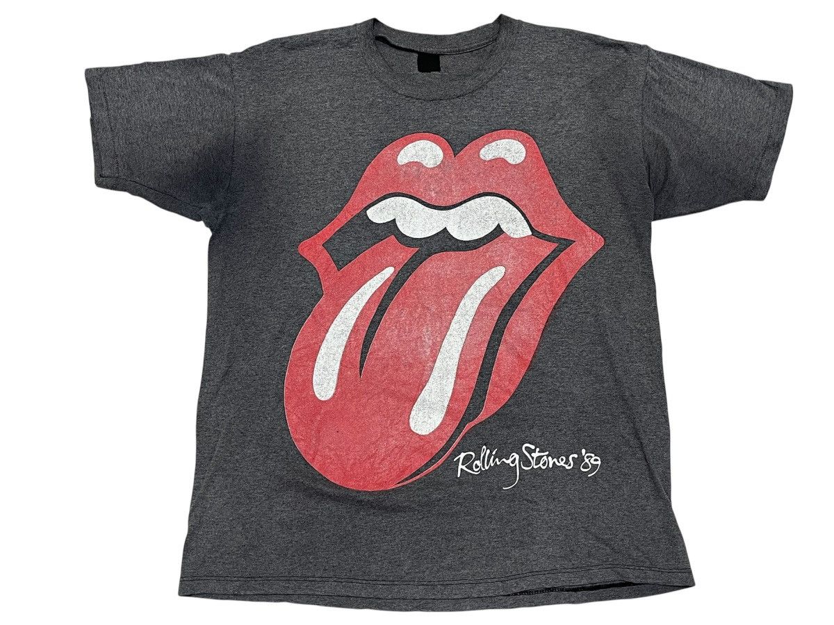 Vintage Vintage 80s Rolling Stones 'The North America Tour 1989' Size US L / EU 52-54 / 3 - 1 Thumbnail