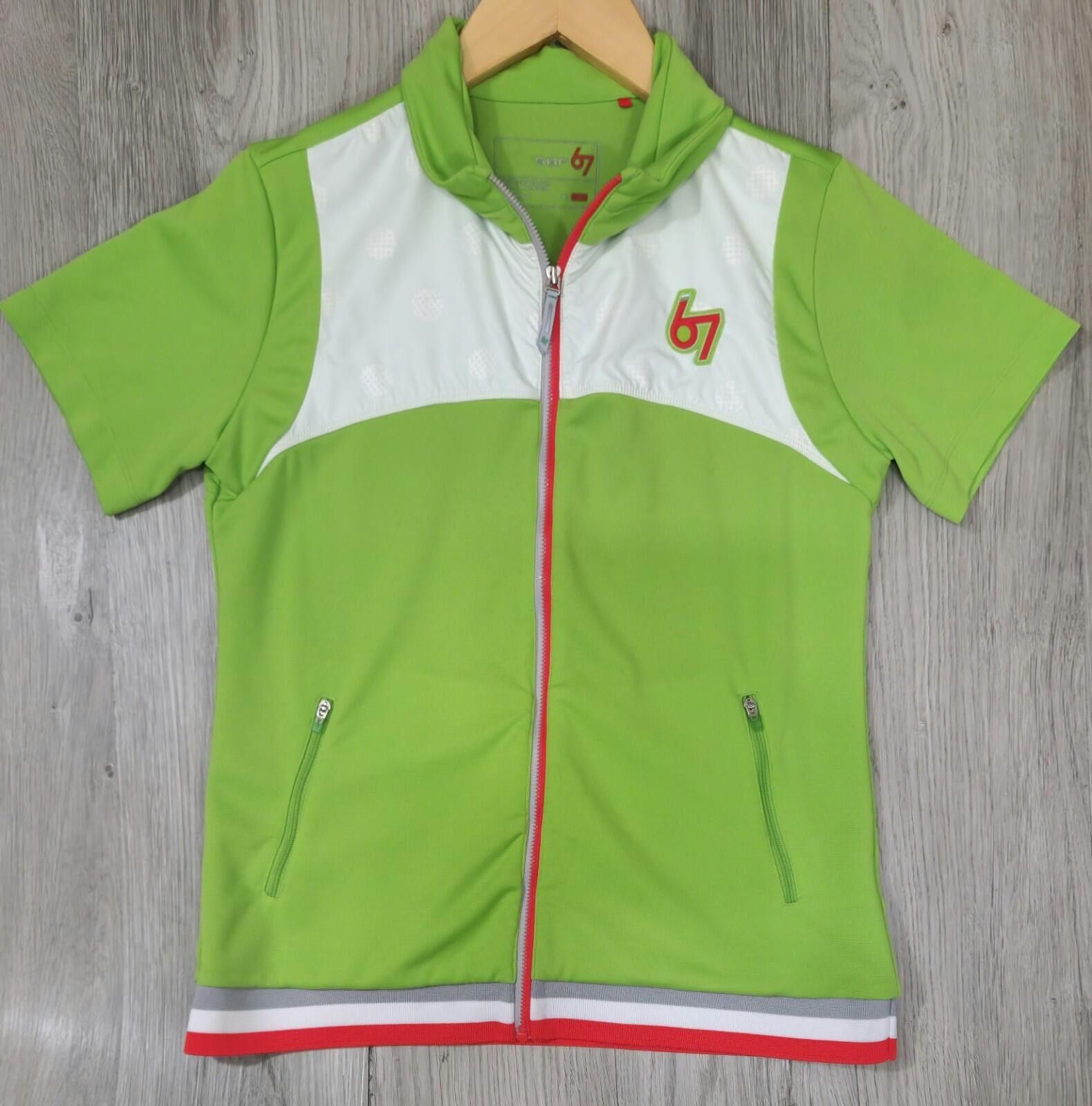 Other SGF Womens Green Short Sleeve Zip Mock Neck UPF 50 Golf #12 Size ONE SIZE - 1 Thumbnail