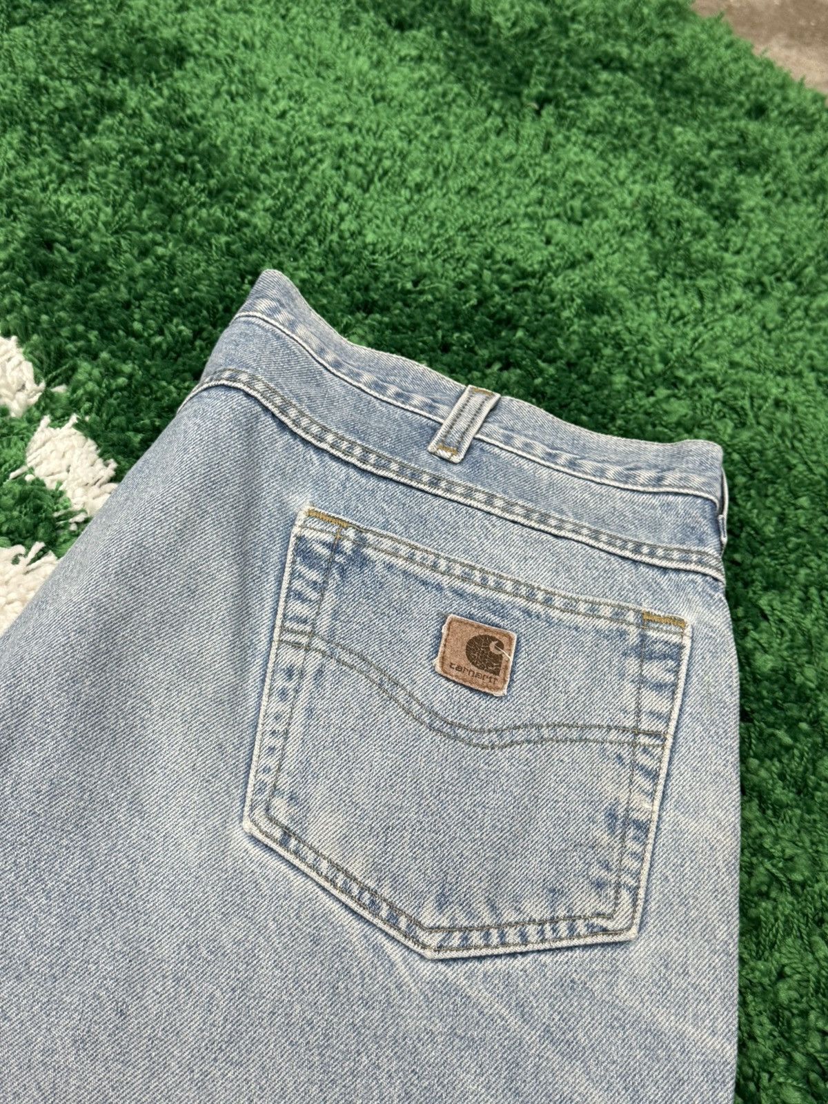 Carhartt Vintage Distressed Carhartt Baggy Denim Jeans 40 x 34 RARE Size US 40 / EU 56 - 8 Thumbnail