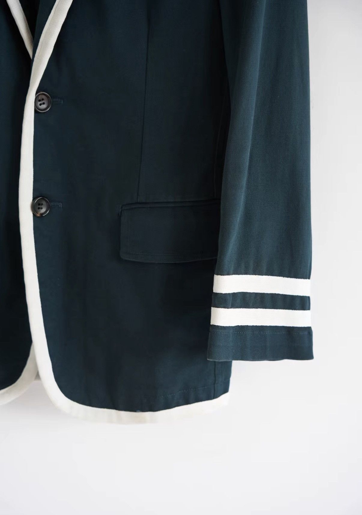 Comme des Garcons Comme des Garçons 08SS Striped White-Trim Blazer J4 Size US S / EU 44-46 / 1 - 6 Thumbnail