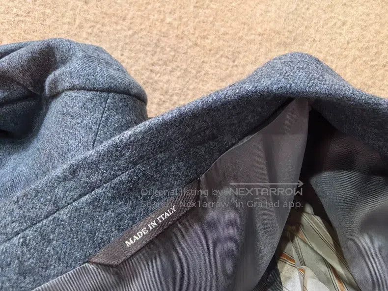 Loro Piana Loro Piana Gray Blue Cashmere Jacket Size US L / EU 52-54 / 3 - 5 Thumbnail