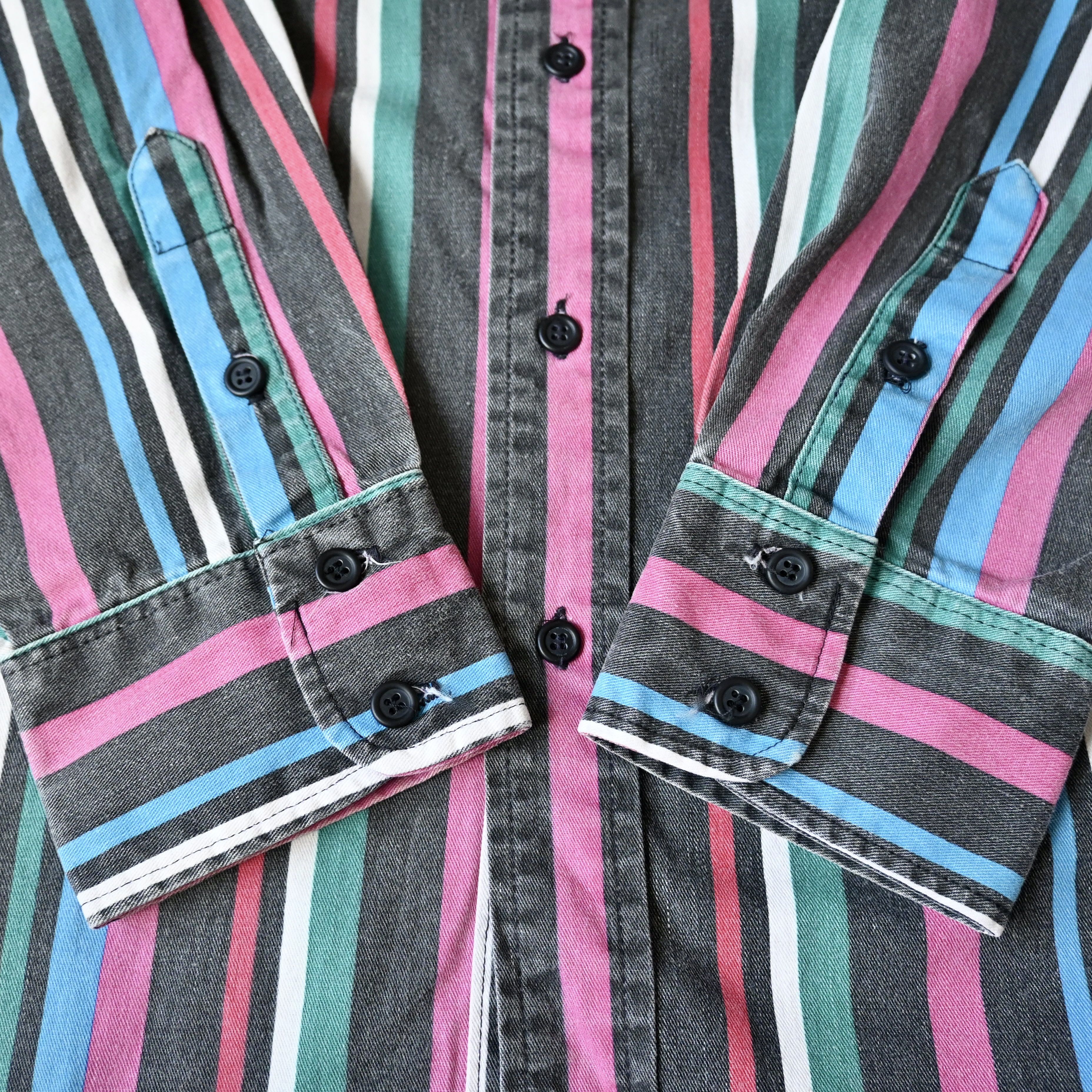 Vintage Custom collar, VTG Wrangler Brushpopper cape shirt 17.5-35 Size US XL / EU 56 / 4 - 6 Thumbnail