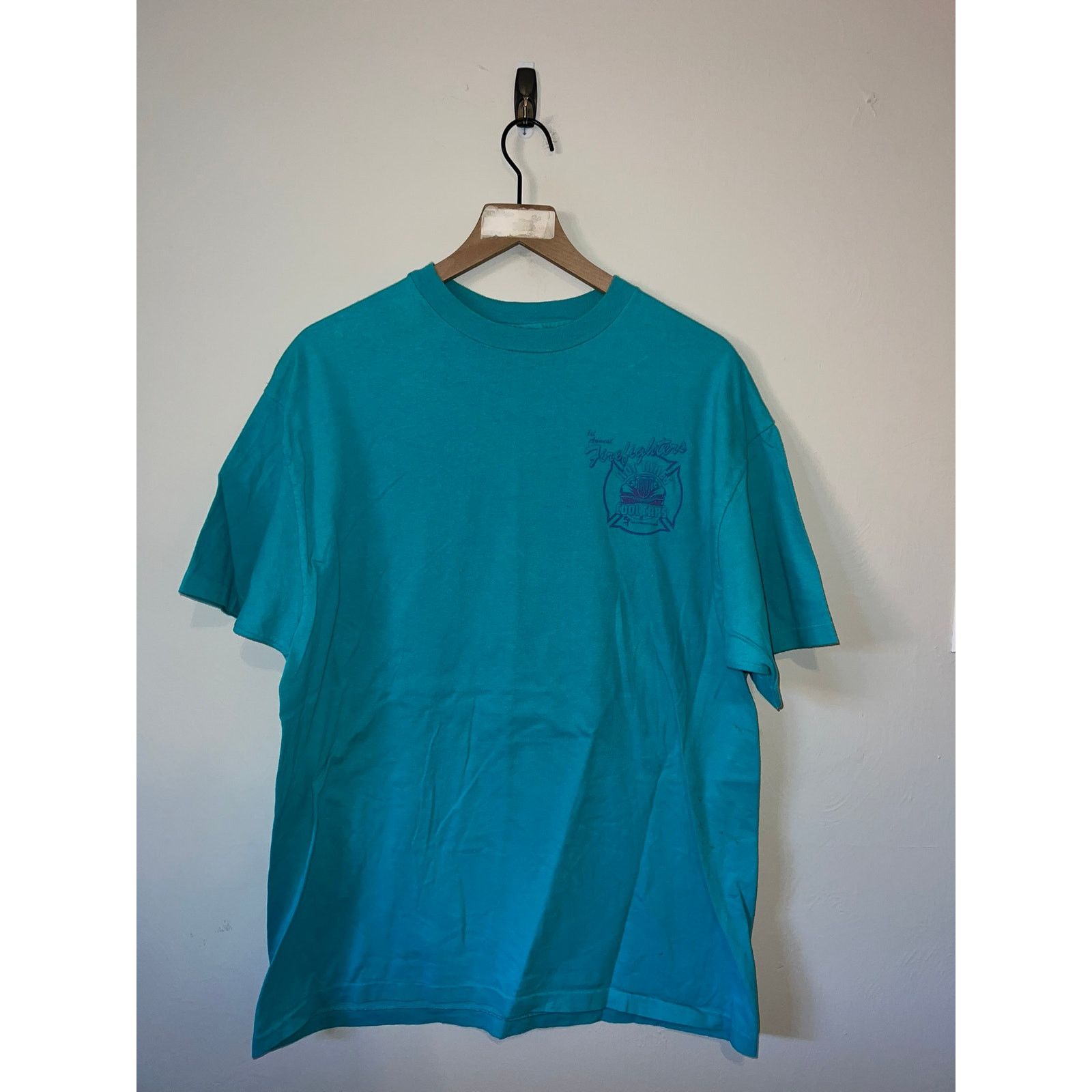 Hanes Vintage 1st Annual Firefighters Cool Cars Car Shirt VTG XL Size US XL / EU 56 / 4 - 2 Thumbnail