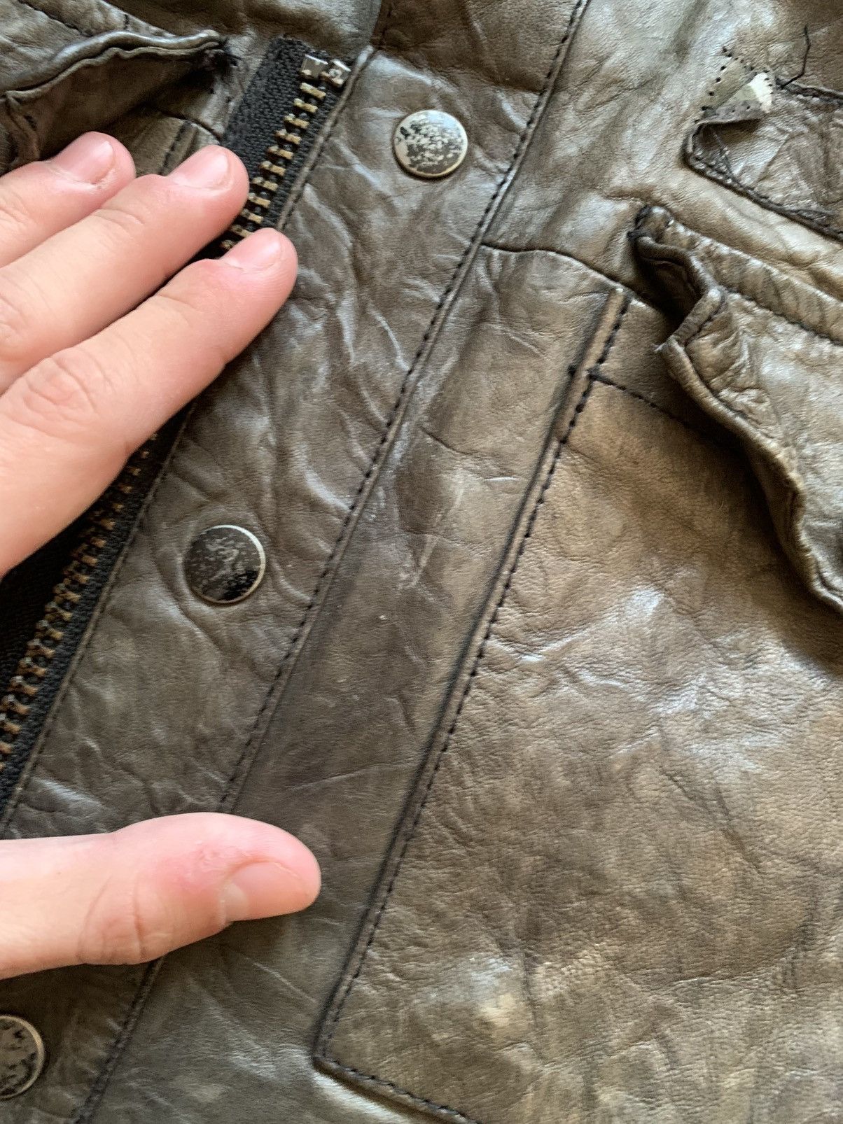 Allsaints 🔥ALLSAINTS AVANT GARDE OPIUM LEATHER JACKET Size US M / EU 48-50 / 2 - 16 Thumbnail