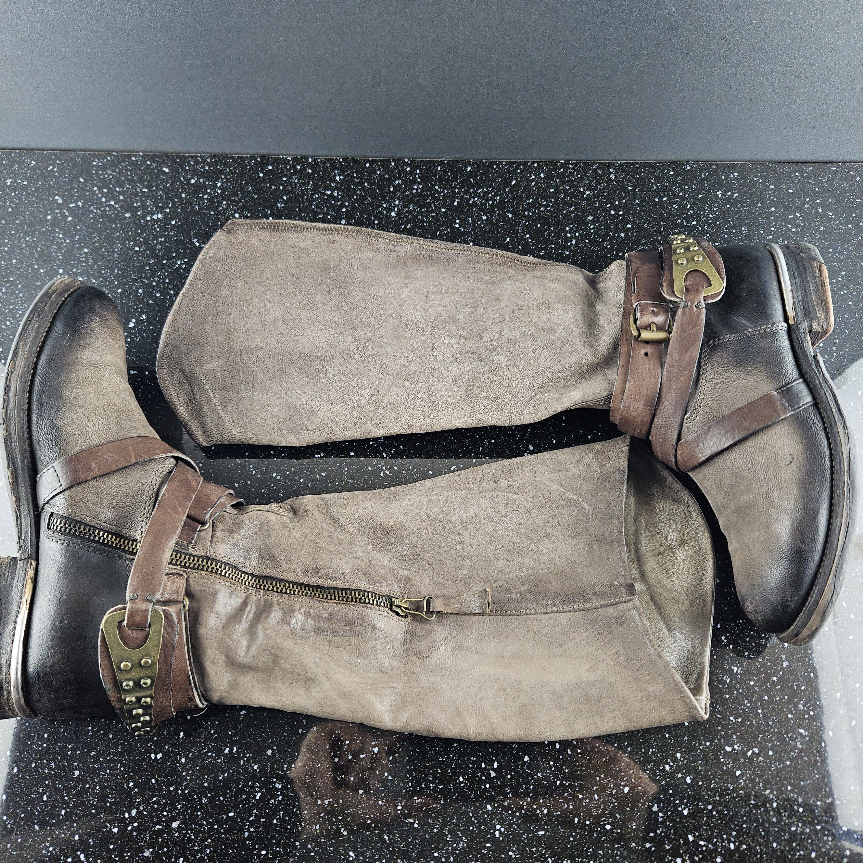 A.S.98 A.S. 98 High Brown leather boots sz 38, us 8 wmns Size US 8 / IT 38 - 8 Thumbnail