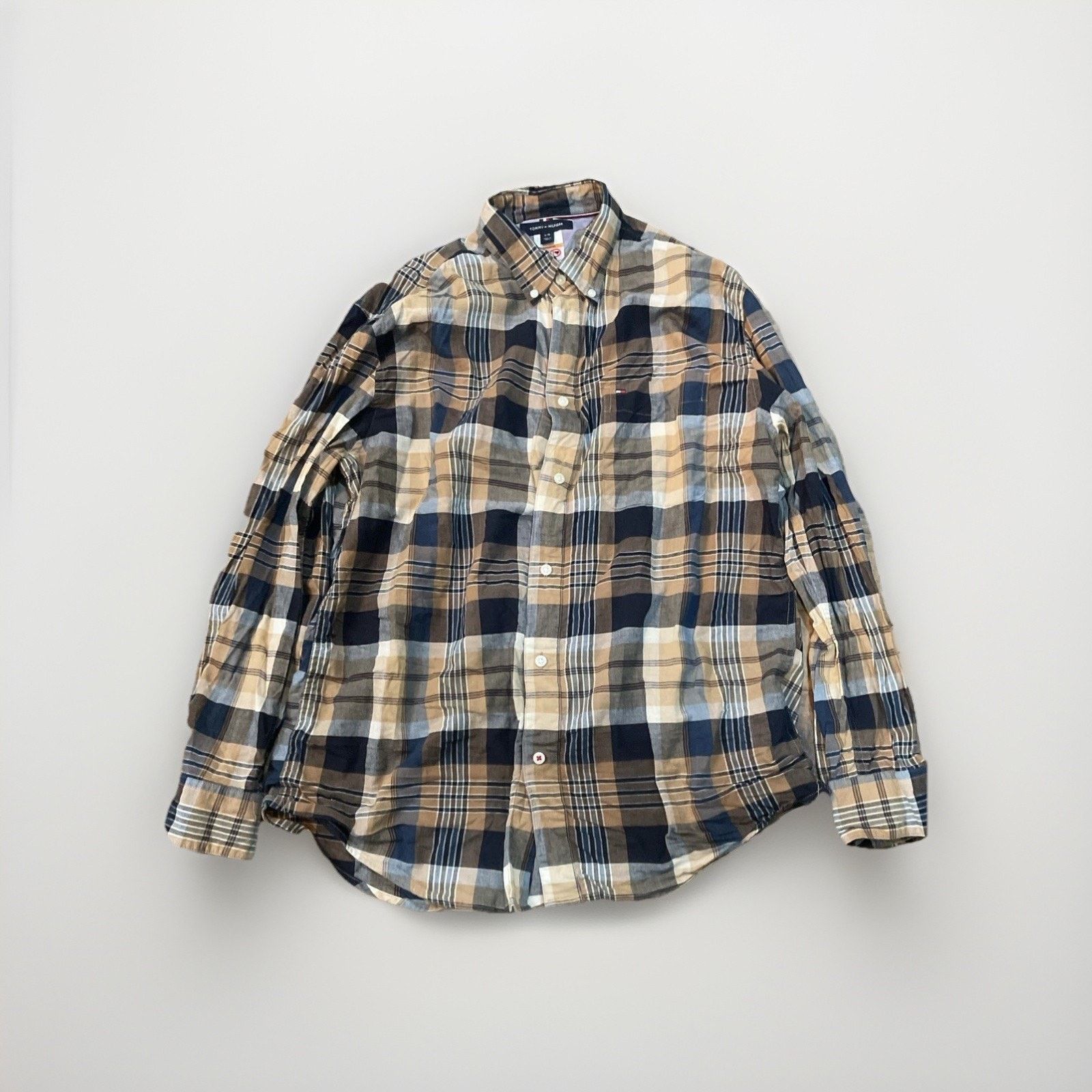 Tommy Hilfiger Tommy Hilfiger Men’s Plaid Flannel Shirt LARGE Size US L / EU 52-54 / 3 - 1 Thumbnail
