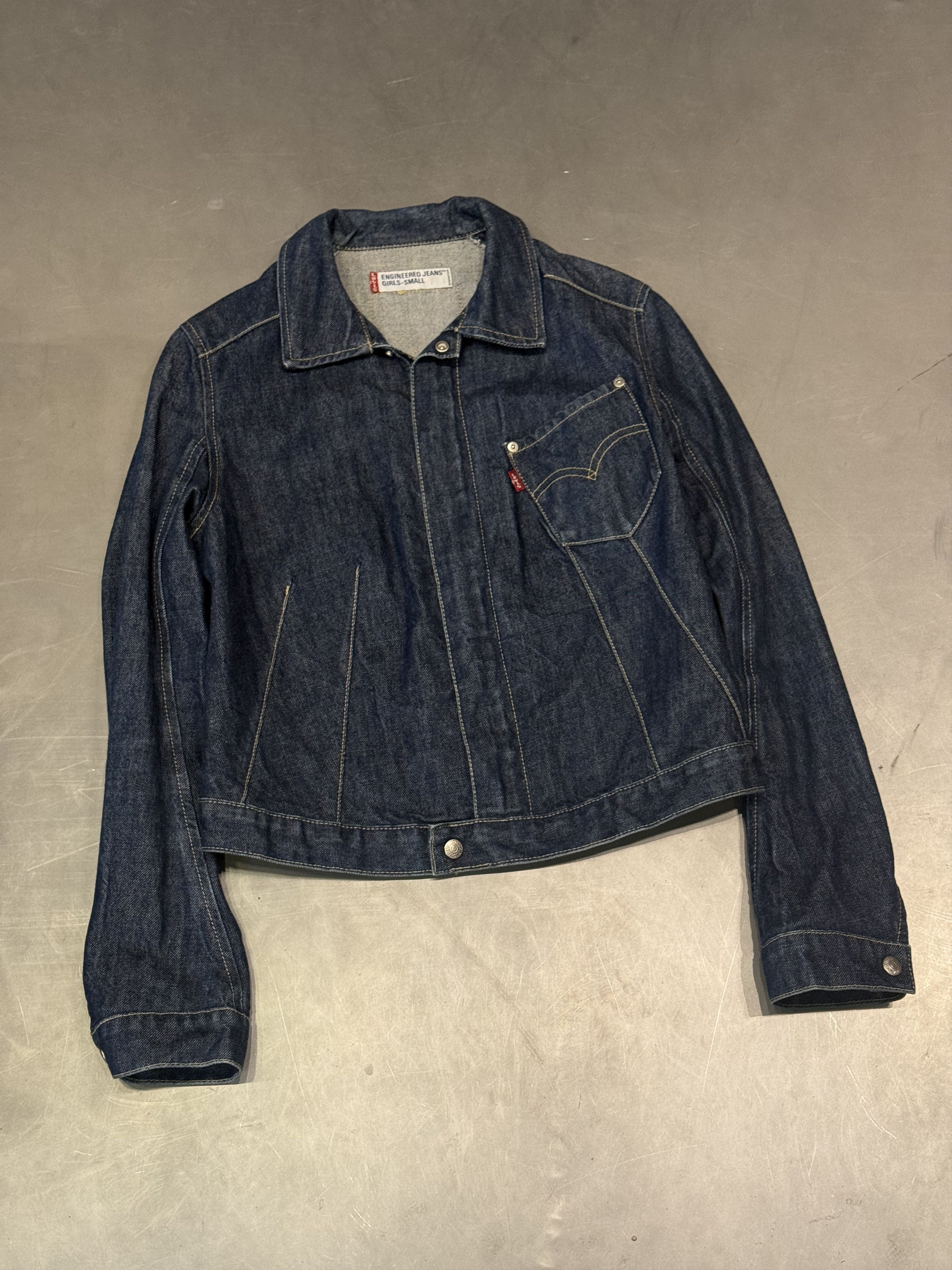 Levi's Levi's Engineered y2k asymmetric denim jacket Size S / US 4 / IT 40 - 1 Thumbnail