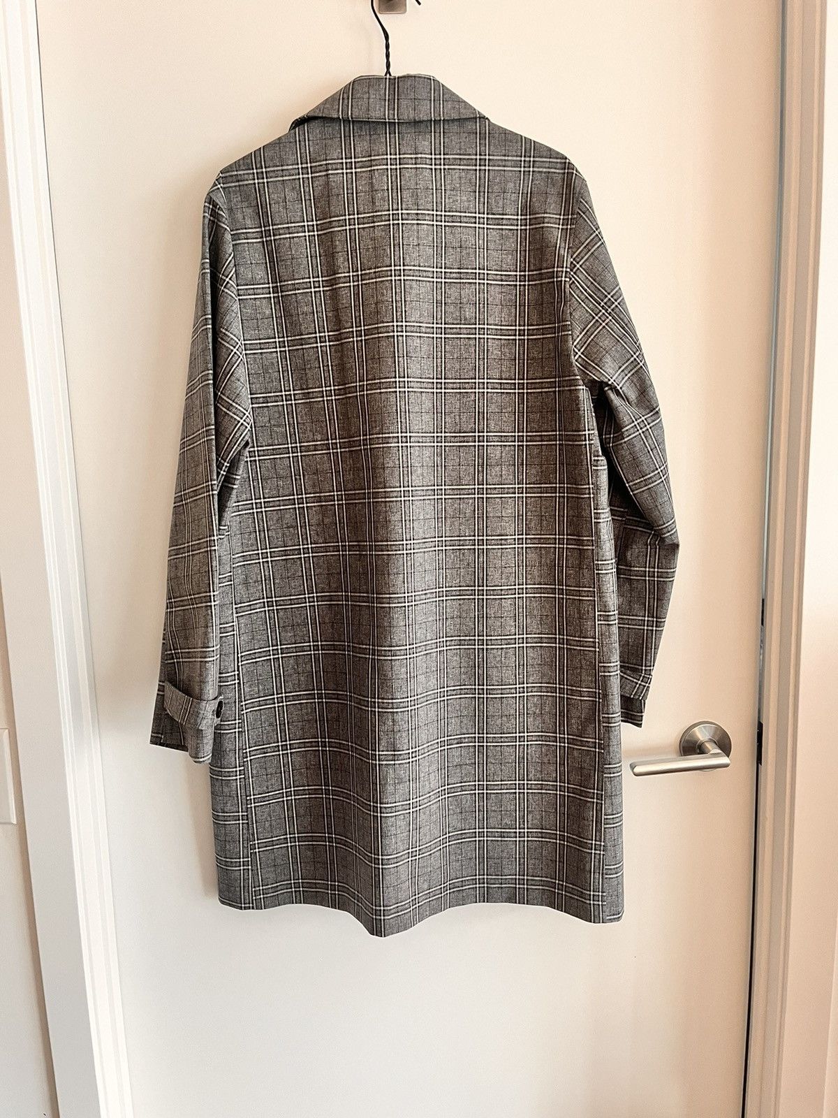 Zara Grey Checkered Zara Raincoat Size US M / EU 48-50 / 2 - 2 Thumbnail