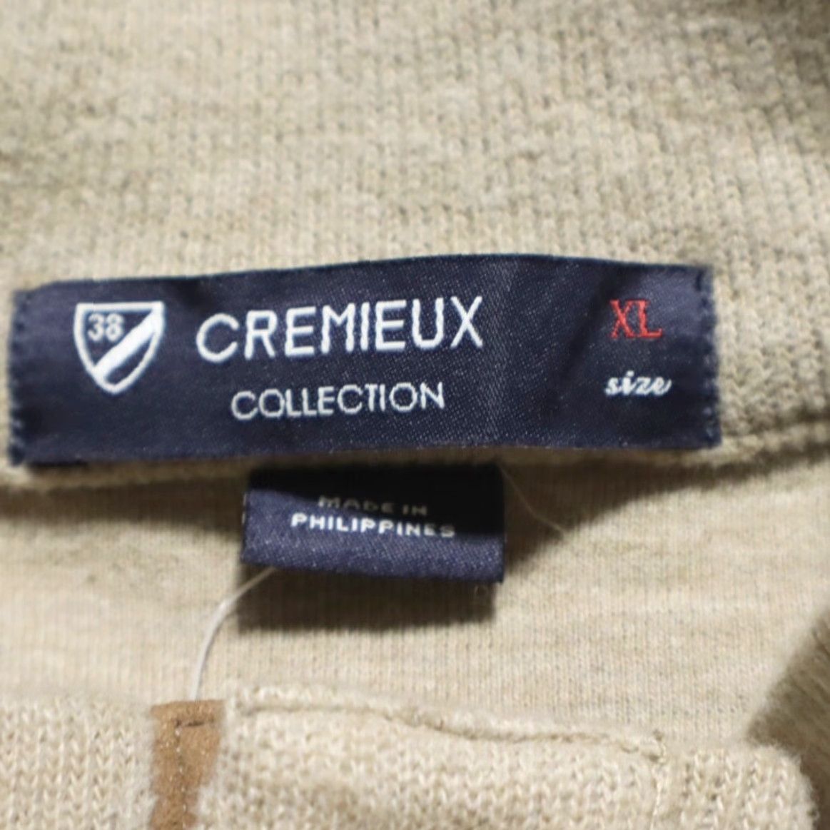 Cremieux Daniel Cremieux Henley Neck Patch Sweater Wheat Brown Men's XL Shirt Size US XL / EU 56 / 4 - 5 Thumbnail