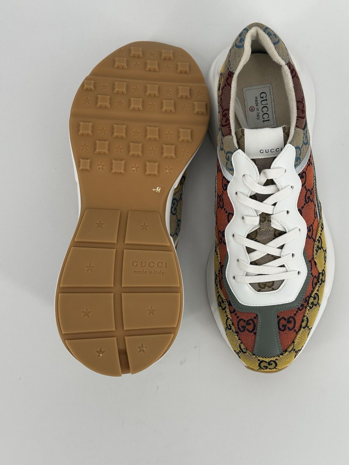 Gucci Size-UK-14/US-15/EU-48 New Gucci Rhyton Men's Sneakers Size US 15 / EU 48 - 8 Thumbnail