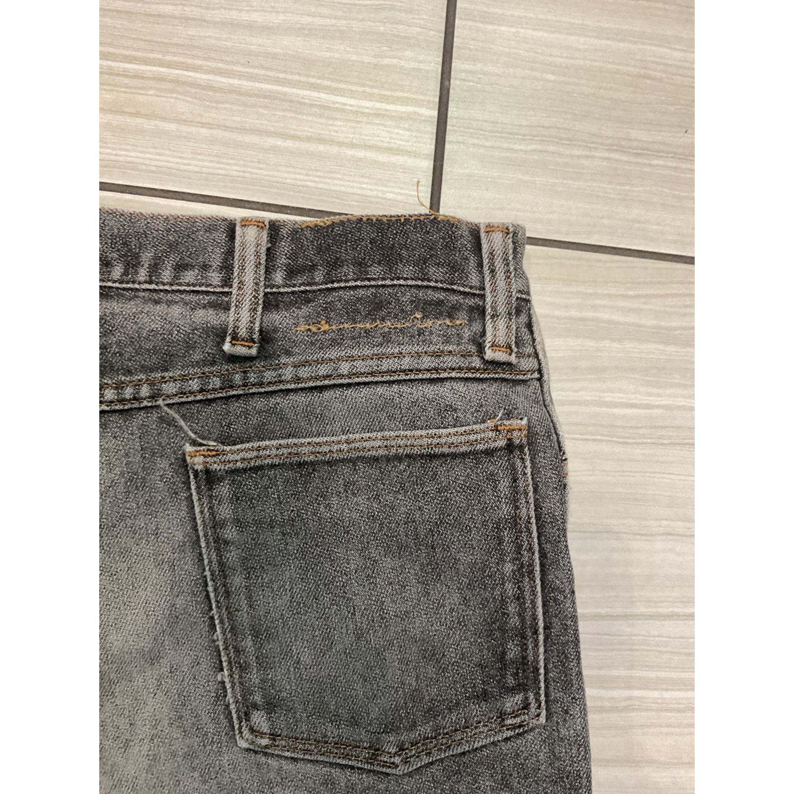 Vintage Y2K Black Wash Wide Leg Denim Jeans Size US 38 / EU 54 - 4 Thumbnail