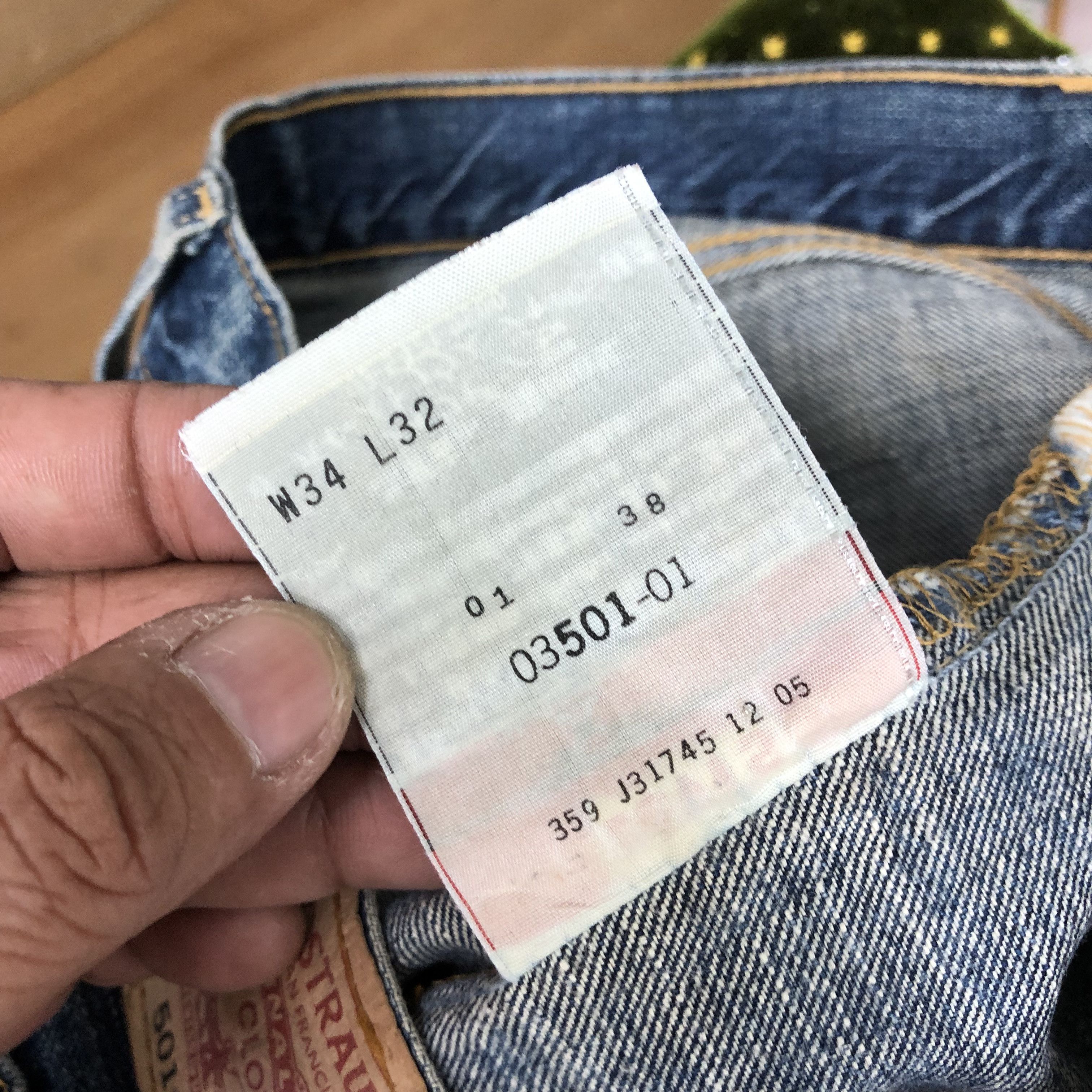 Levi's Vintage 90s Levis 501 Rusty Jeans Levi's Light Wash Denim Size US 36 / EU 52 - 9 Thumbnail