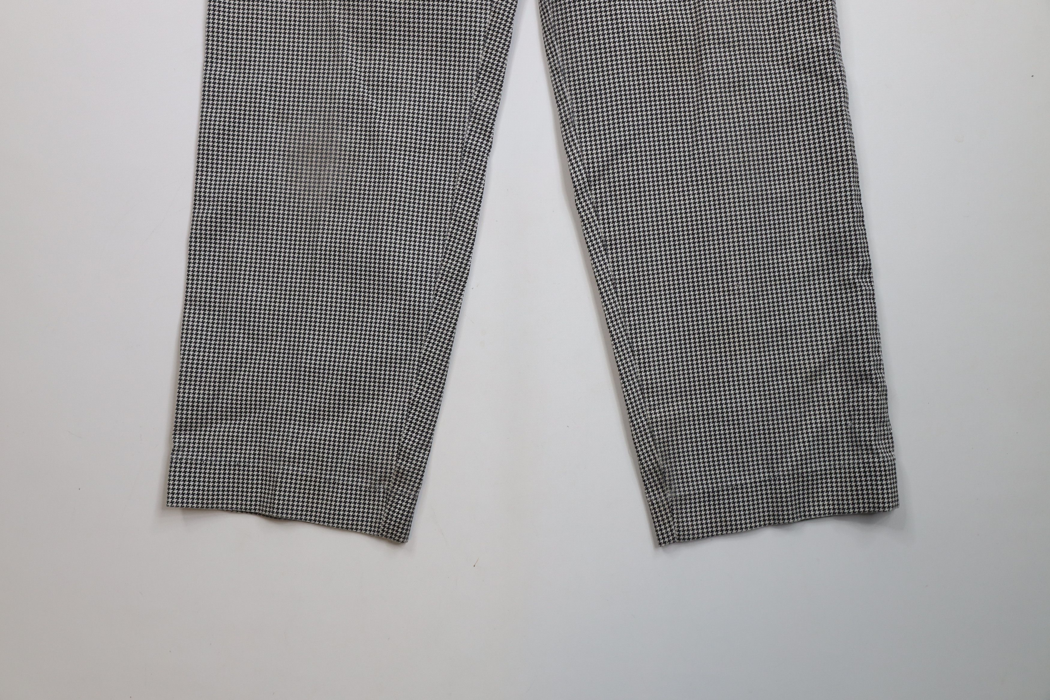 Vintage Vintage 70s Streetwear Houndstooth Wide Leg Pants USA Size US 36 / EU 52 - 4 Thumbnail