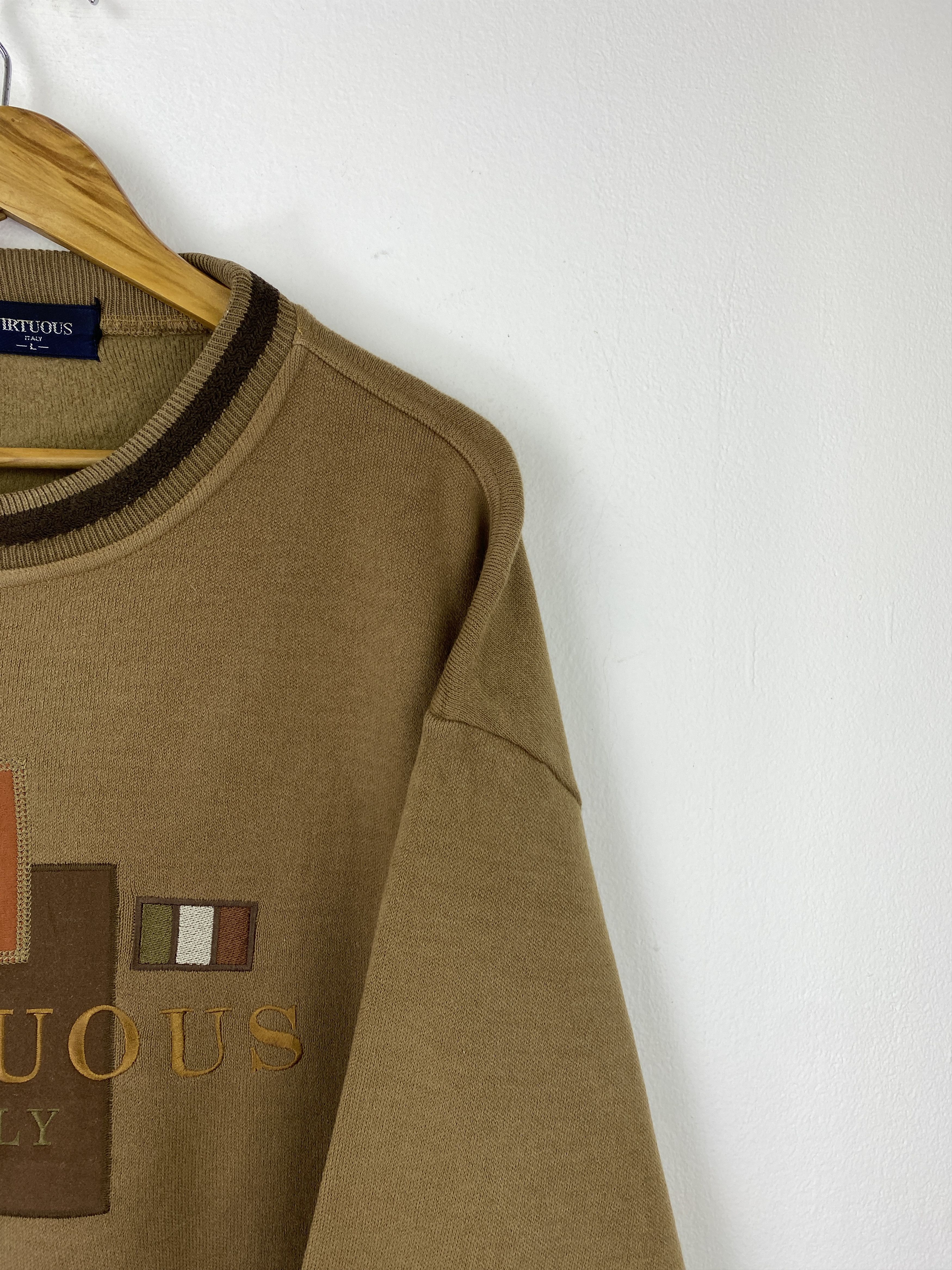 Vintage Vintage Virtuous Embroidered Sweatshirt SH0532 Size US L / EU 52-54 / 3 - 6 Thumbnail