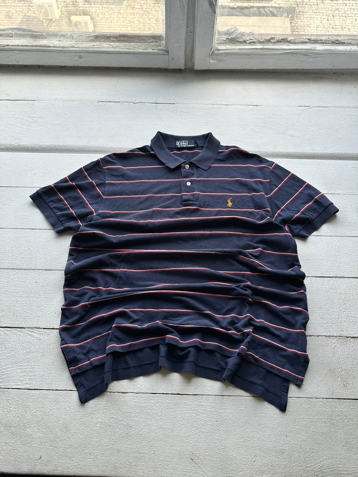 Polo Ralph Lauren × Ralph Lauren 🚨Polo Ralph Lauren #3 Striped Polo T-shirt Size US L / EU 52-54 / 3 - 1 Thumbnail