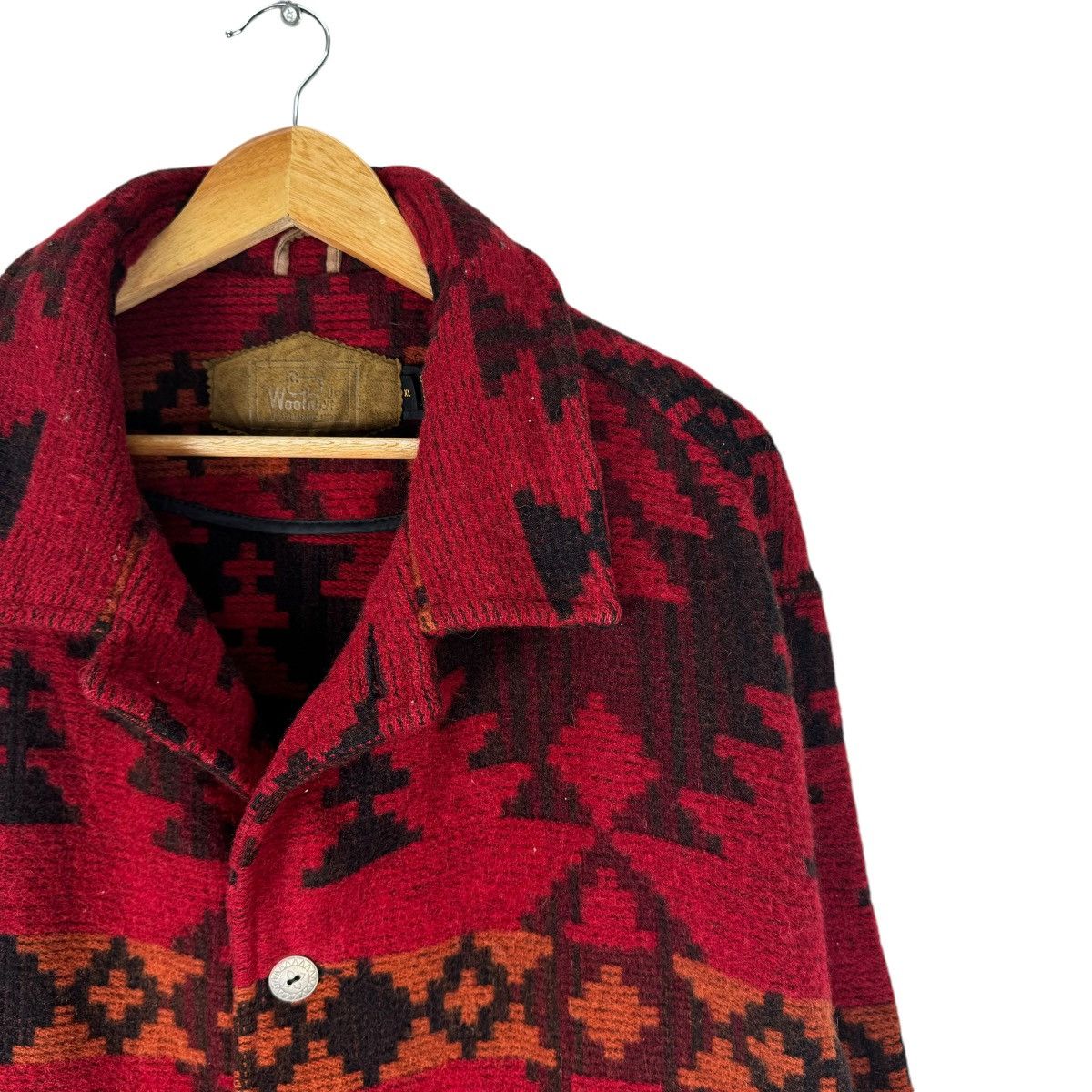 Native × Woolrich Woolen Mills 🌟WOOLRICH NATIVE AZTEC BUTTON WOOL JACKET Size US XL / EU 56 / 4 - 3 Thumbnail