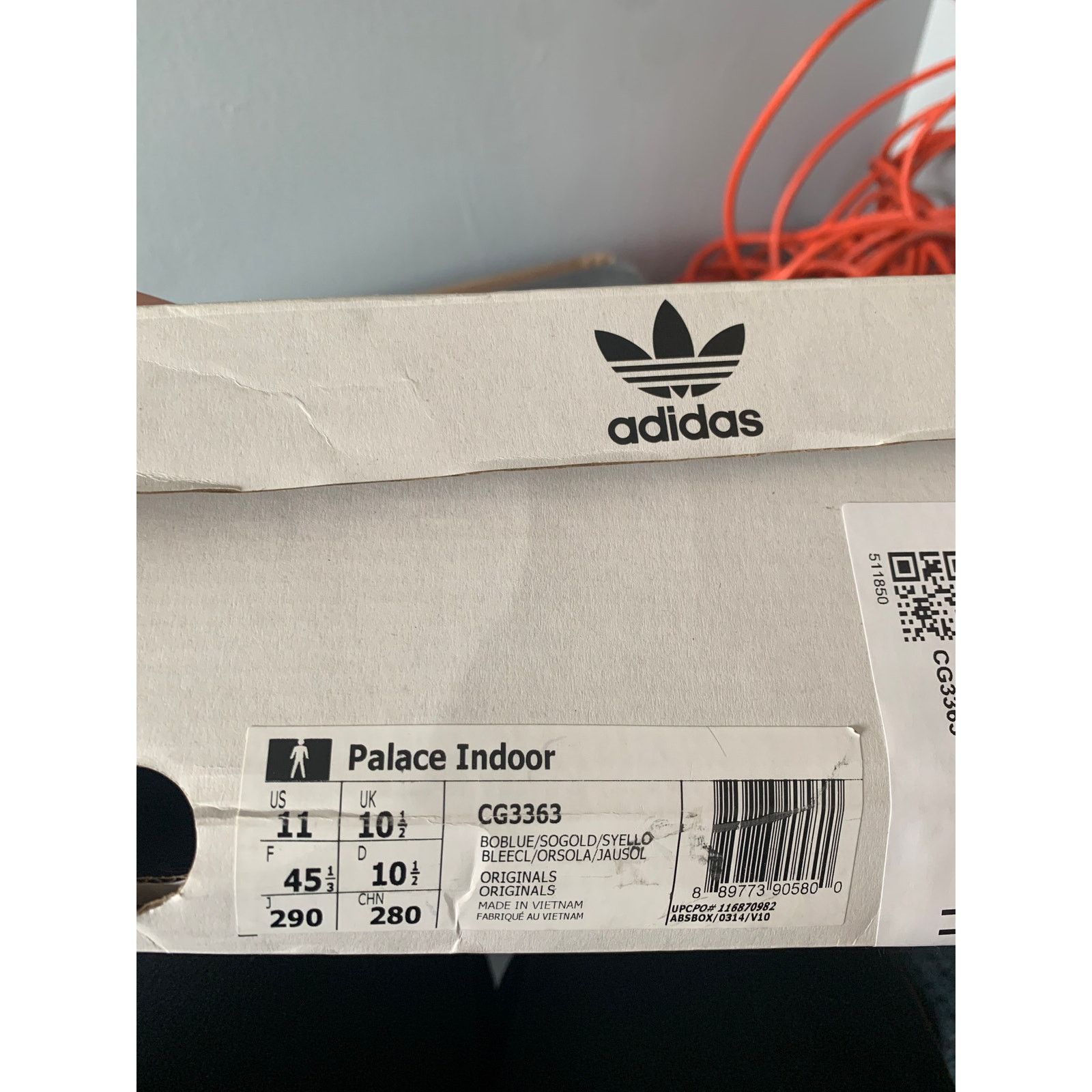 Adidas adidas x Palace Gazelle Indoor Blue Yellow Size 11 BRAND NEW Size US 11 / EU 44 - 8 Thumbnail