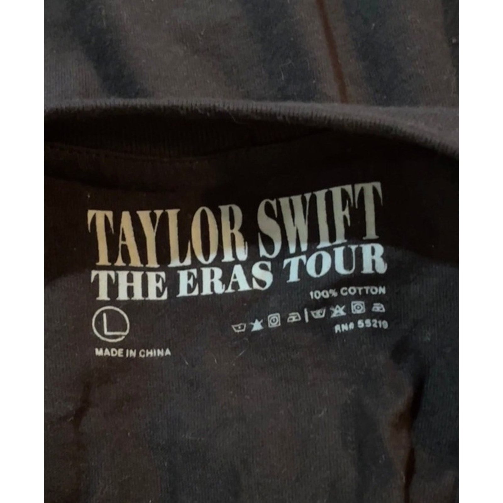 Other Taylor Swift Eras Tour T-Shirt L Black Official Merch Album Size US L / EU 52-54 / 3 - 7 Thumbnail