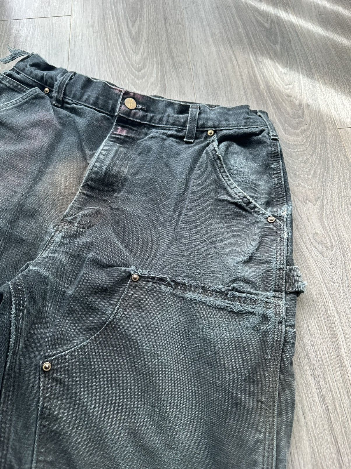 Carhartt carhartt double knee pants workwear sun faded Size US 32 / EU 48 - 13 Thumbnail